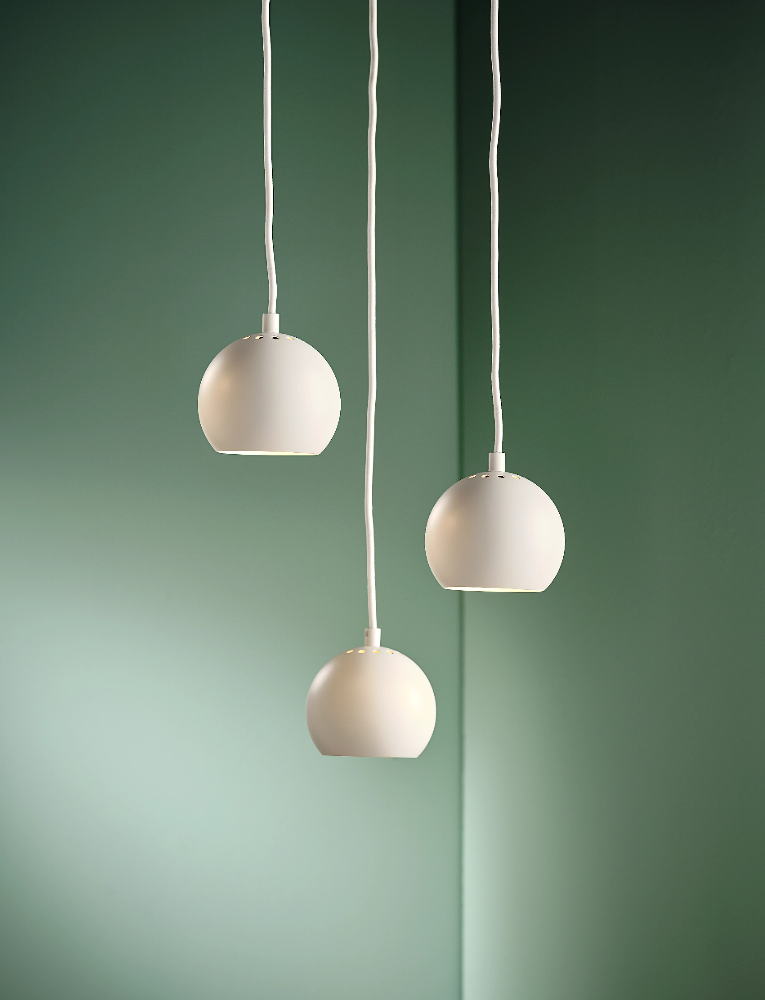 Frandsen Lighting - Ball Pendant Ø12 EU - lustras - matt white - 2