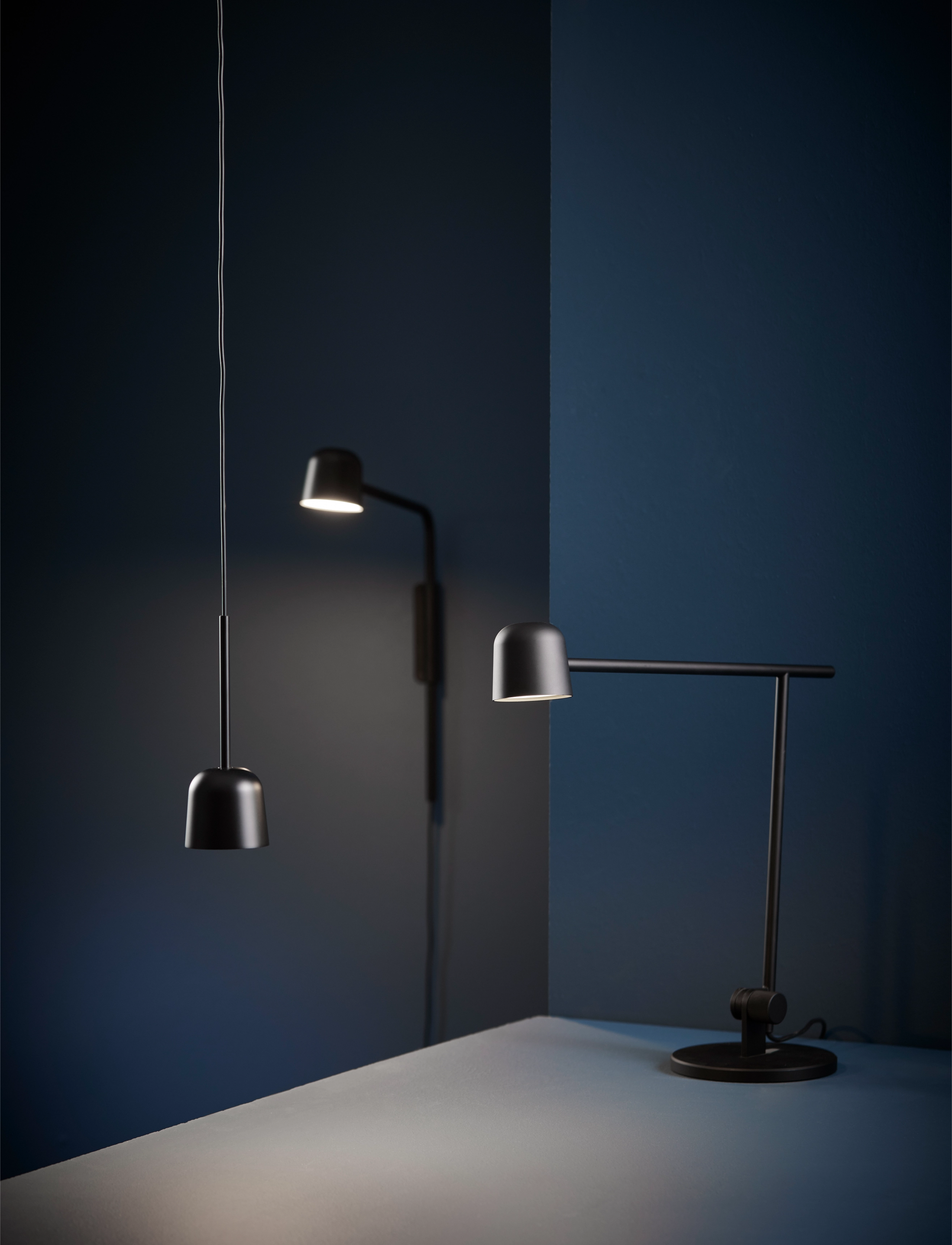 Frandsen Lighting Satellite Wall, H42 cm, Lamps, Schwarz - Wall Homeware