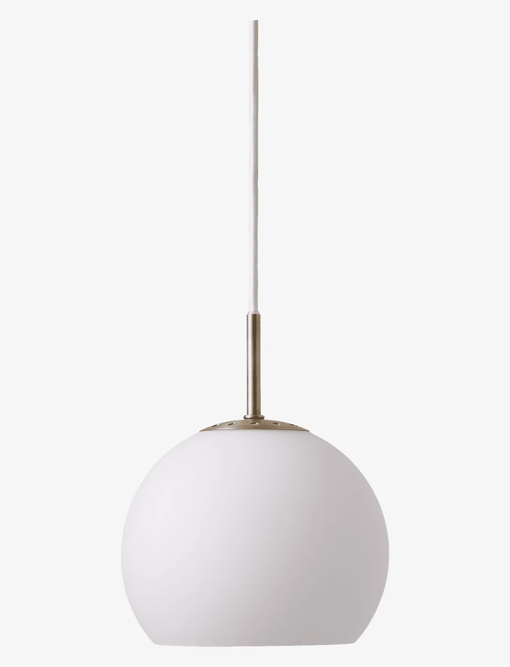 Frandsen Lighting - Ball Glass Pendant Ø18 EU - lustras - opal white - 0