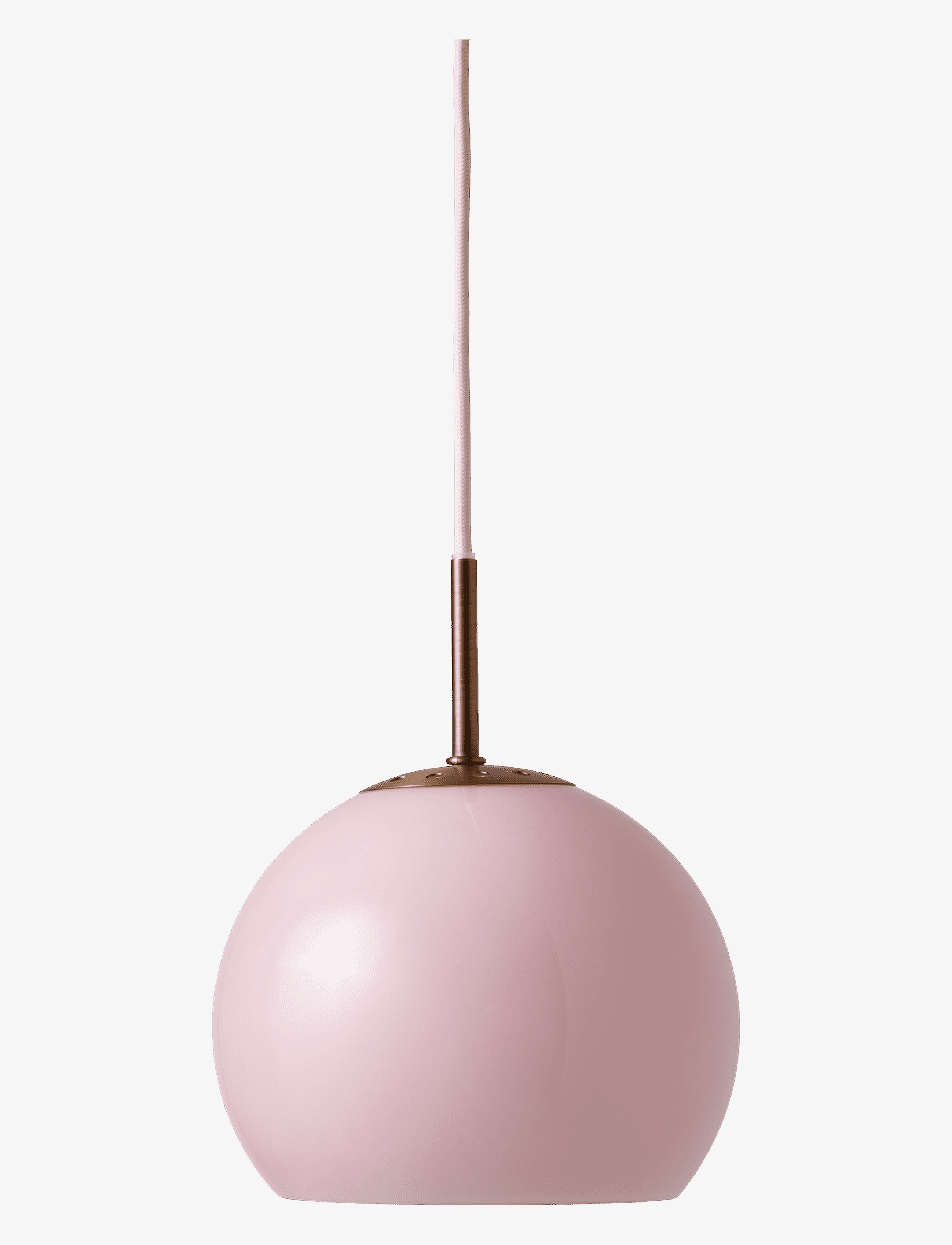 Frandsen Lighting Ball Glass Pendant Ø18 Eu, Pendellampe, Pink, Str: Ø 18 CM