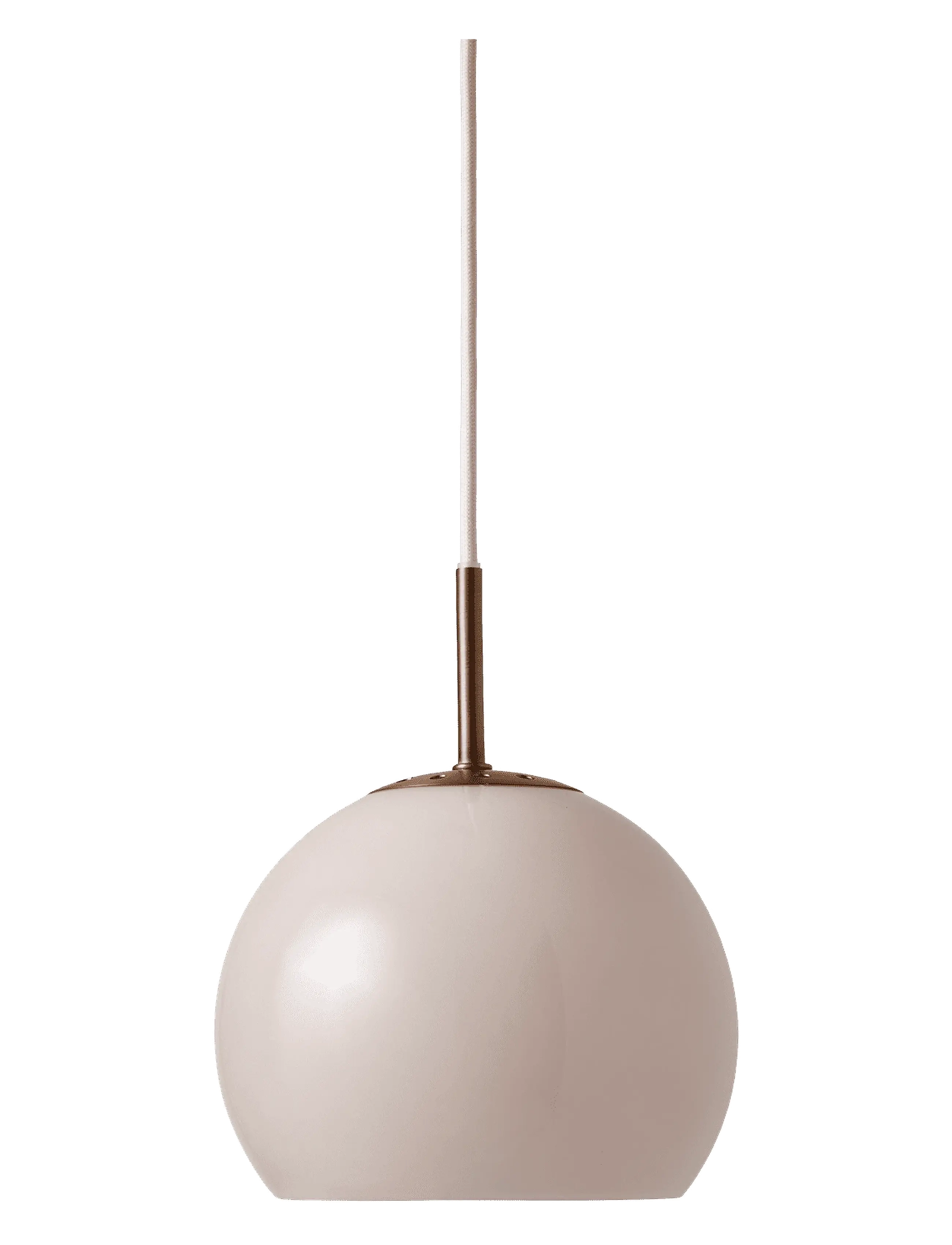 Frandsen Lighting Ball Glass Pendant Ø18 Eu, Pendellampe, Beige, Str: Ø 18 CM
