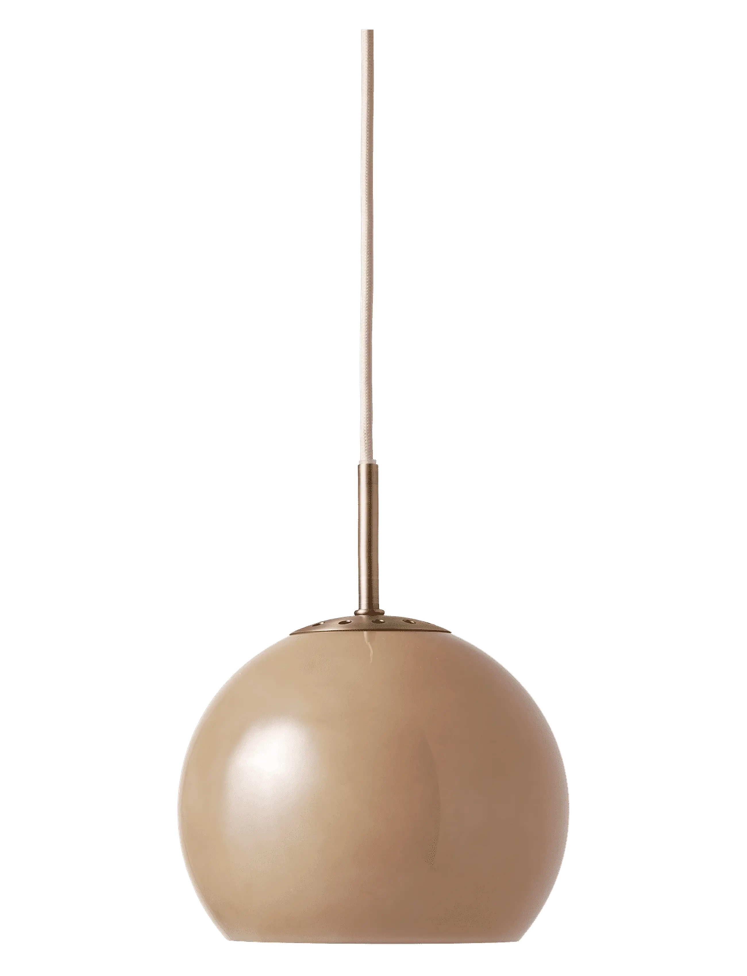 Frandsen Lighting Ball Glass Pendant Ø18 Eu, Pendellampe, Beige, Str: Ø 18 CM