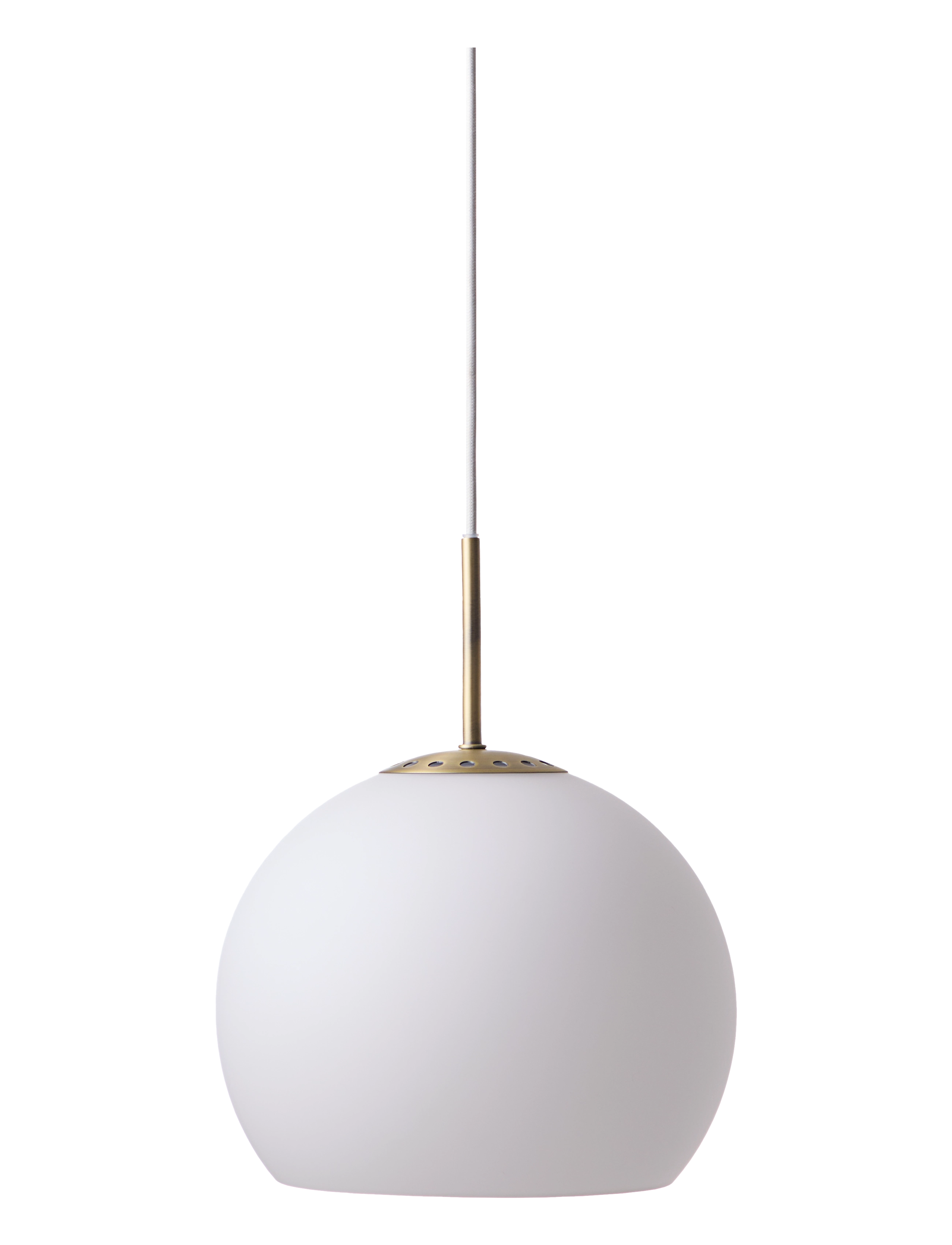 Frandsen Lighting Ball Glass Pendant Ø25 Eu, Ø 25 cm, Ceiling Lamps, Weiß - Homeware