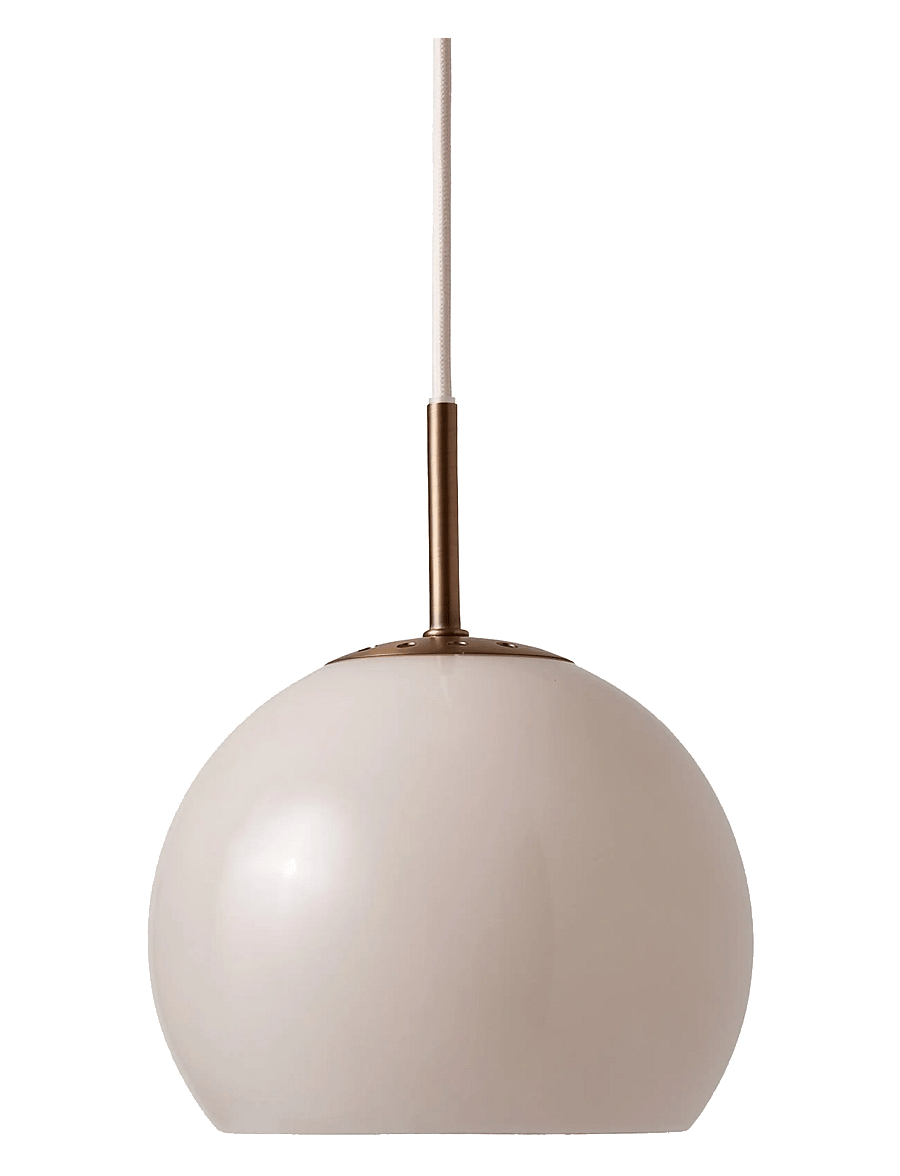 Frandsen Lighting - Ball glass pendant - rippvalgustid - sand grey - 0