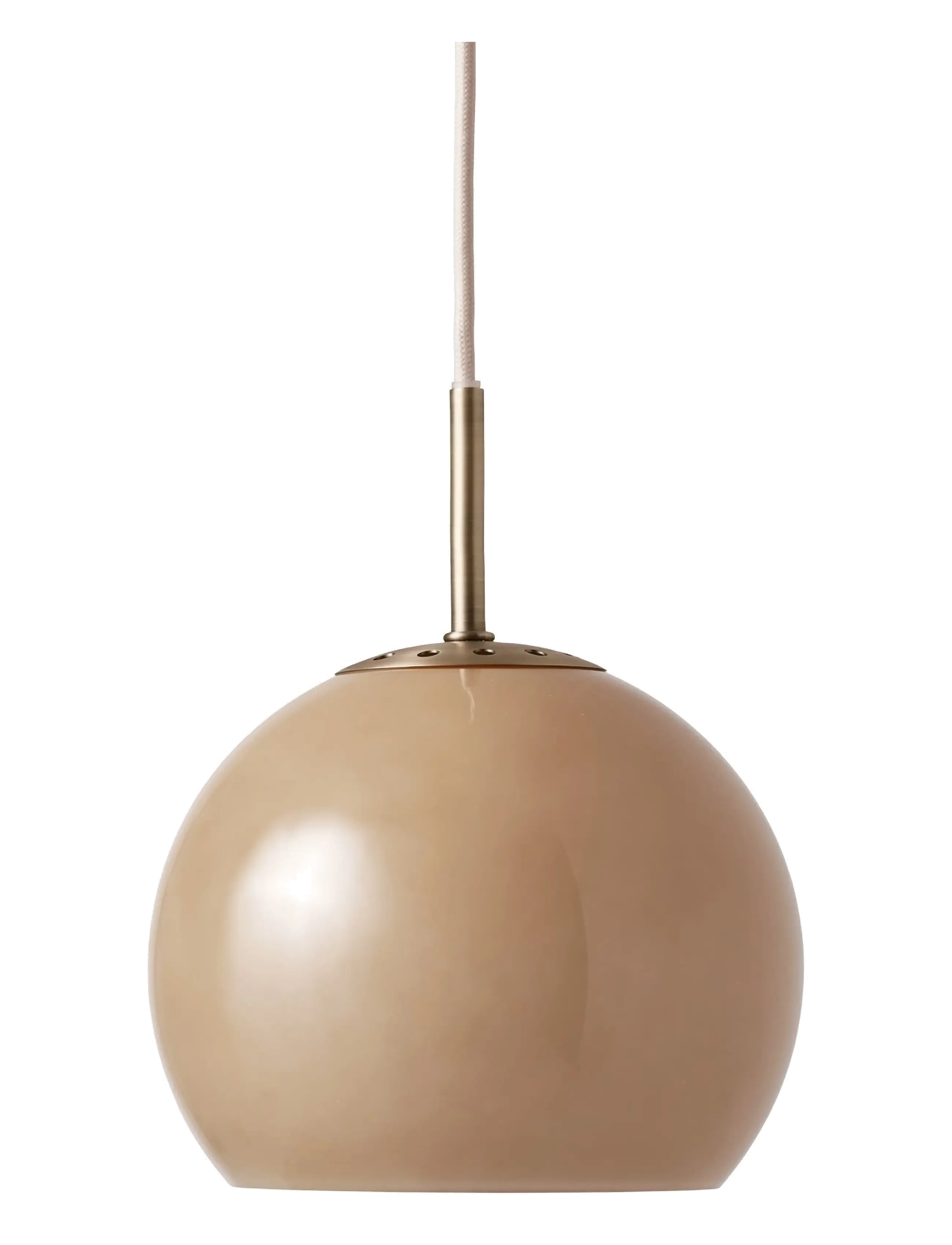 Frandsen Lighting Ball Glass Pendant, Ø25, Ceiling Lamps, Beige - Pendant Homeware