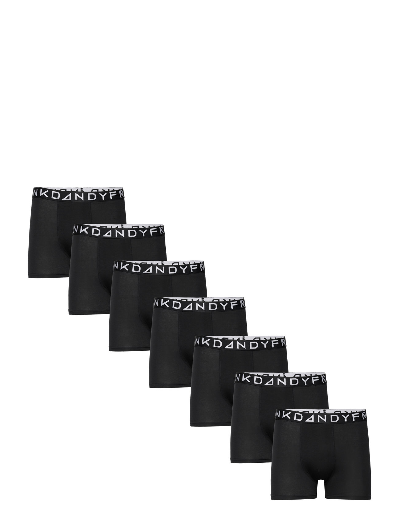 Frank Dandy 7-P Solid Tencel Boxer - Black - S
