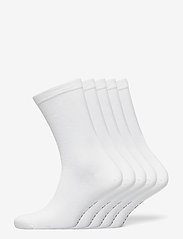 5-pack Bamboo Socks Solid - WHITE