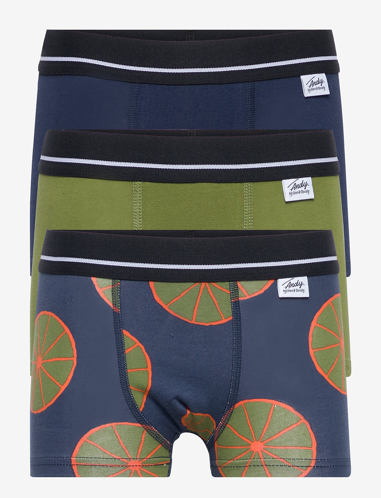 Frank Dandy - A.B 3 P Citrus Boxer - dk blue/dk navy/military - 0