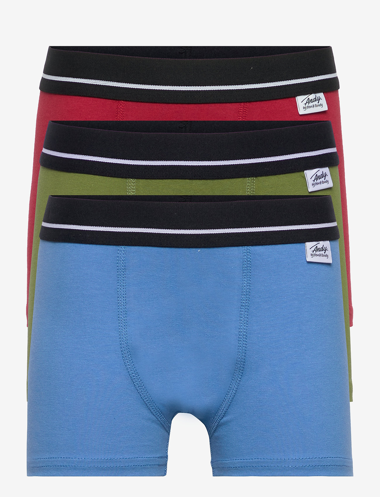 Frank Dandy - A.B 3 P Solid Boxer - military/blue/red - 0