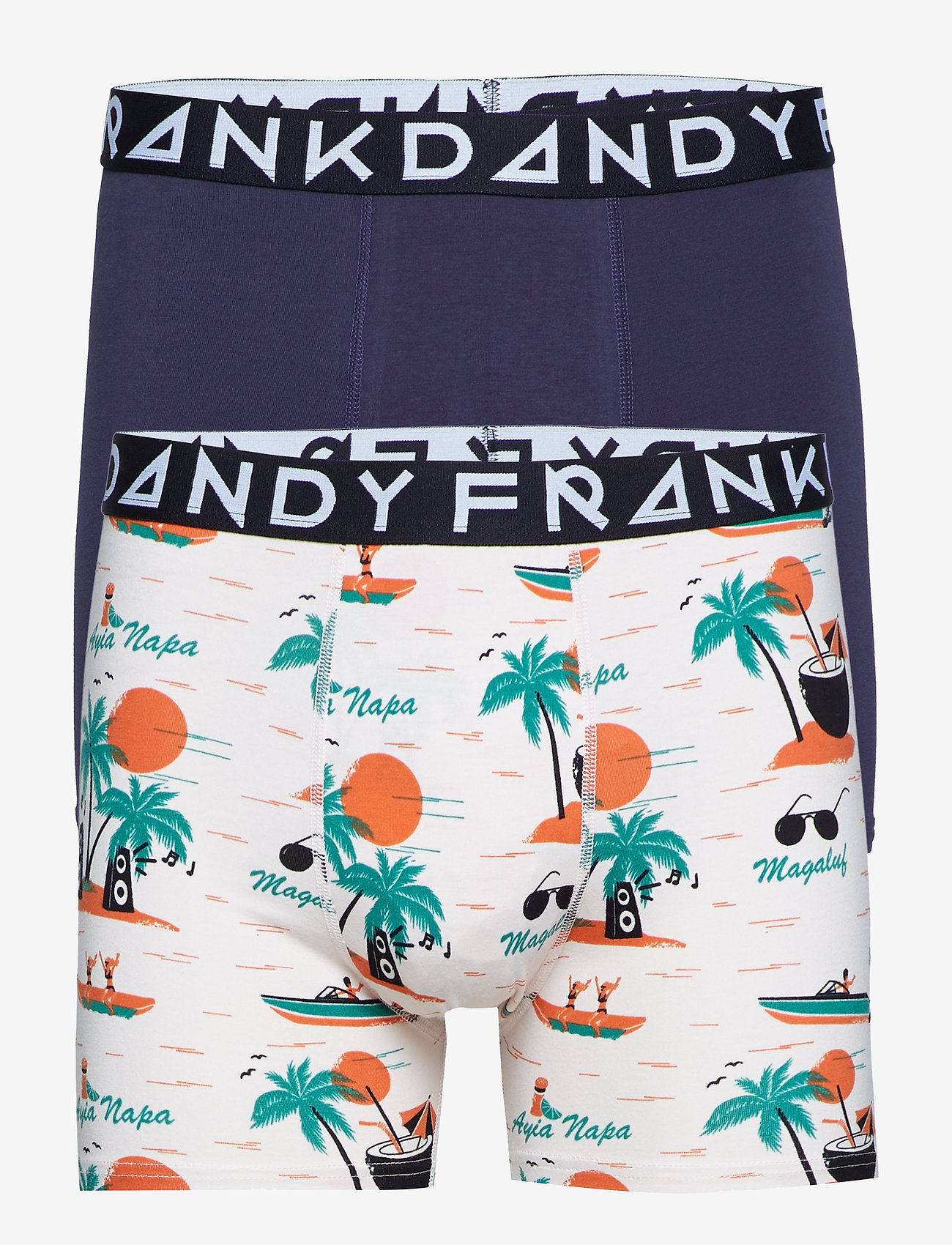 Frank Dandy - 2 Pack Magaluf Boxer - beige/navy - 0