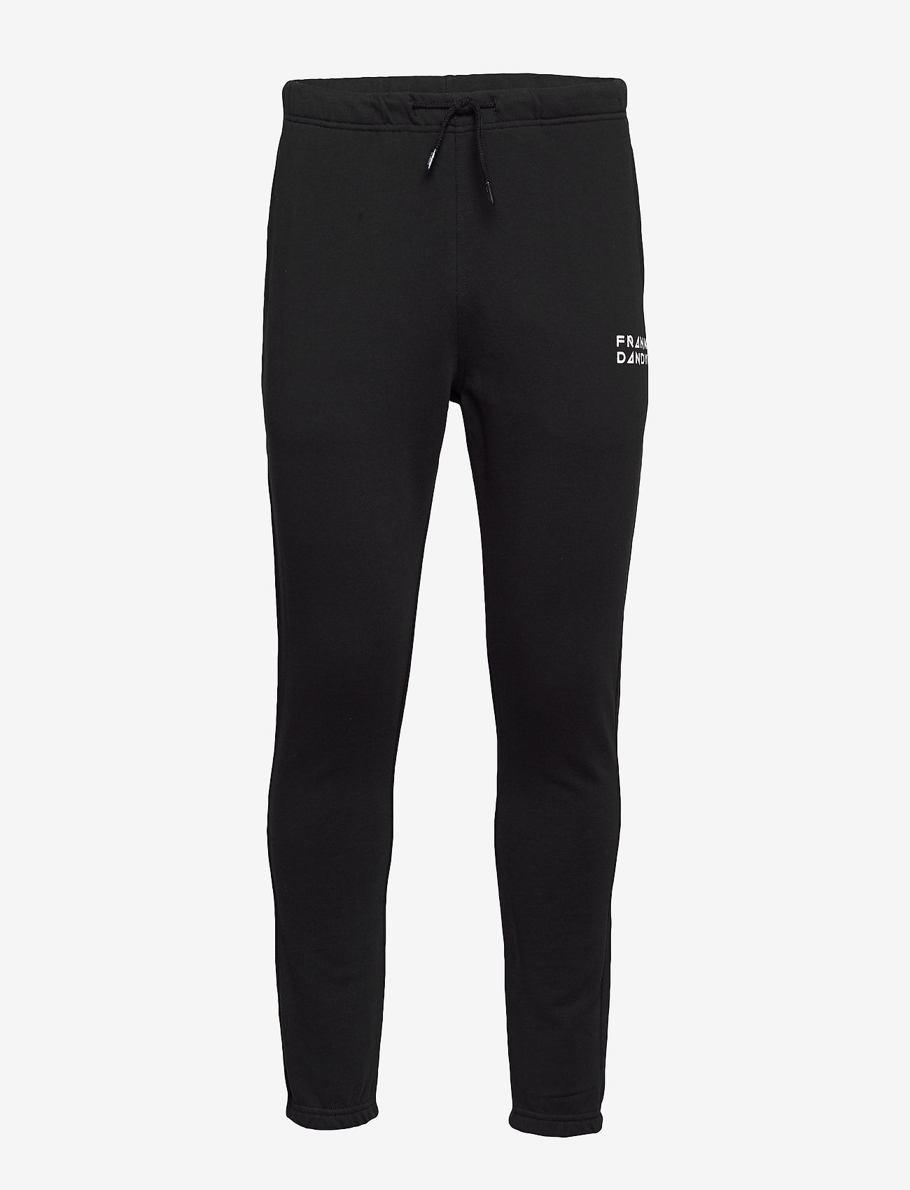 Unisex Solid Sweat Pants - BLACK