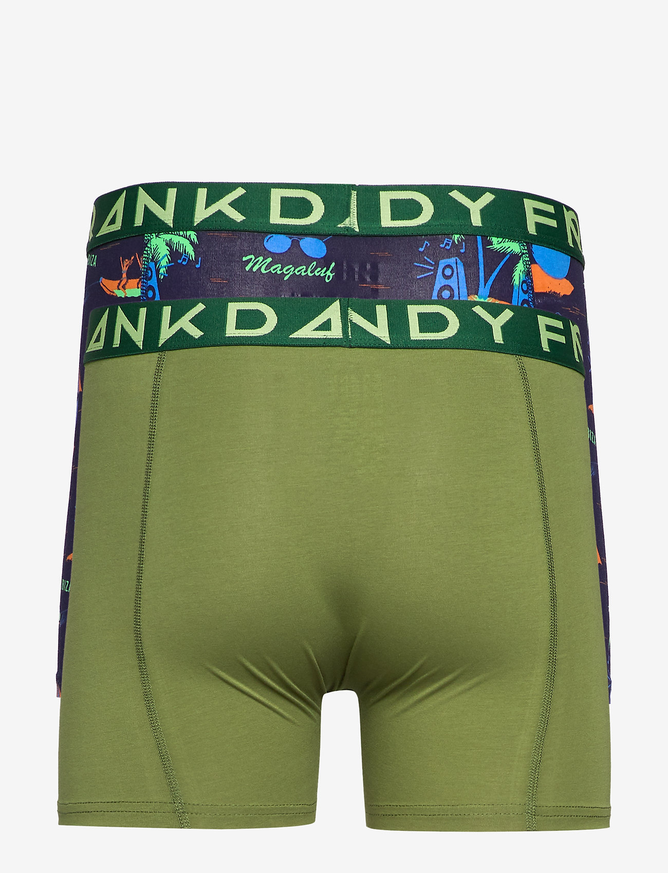 Frank Dandy - 2 Pack Magaluf Boxer - black/green - 1