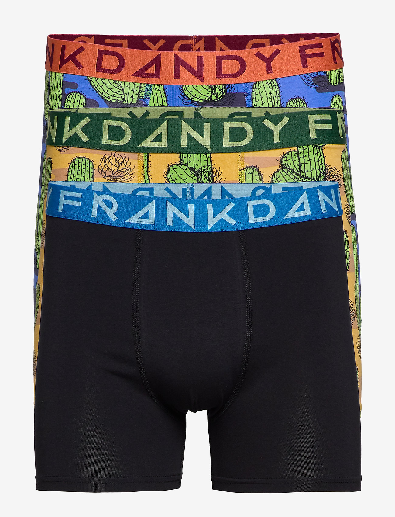 Frank Dandy - 3 Pack Cocktus Boxer - blue/tan/black - 0