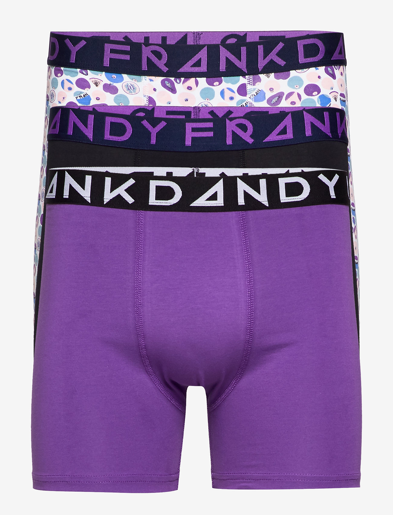 3 Pack  Patte Paté Boxer - LILAC/LILAC/BLACK