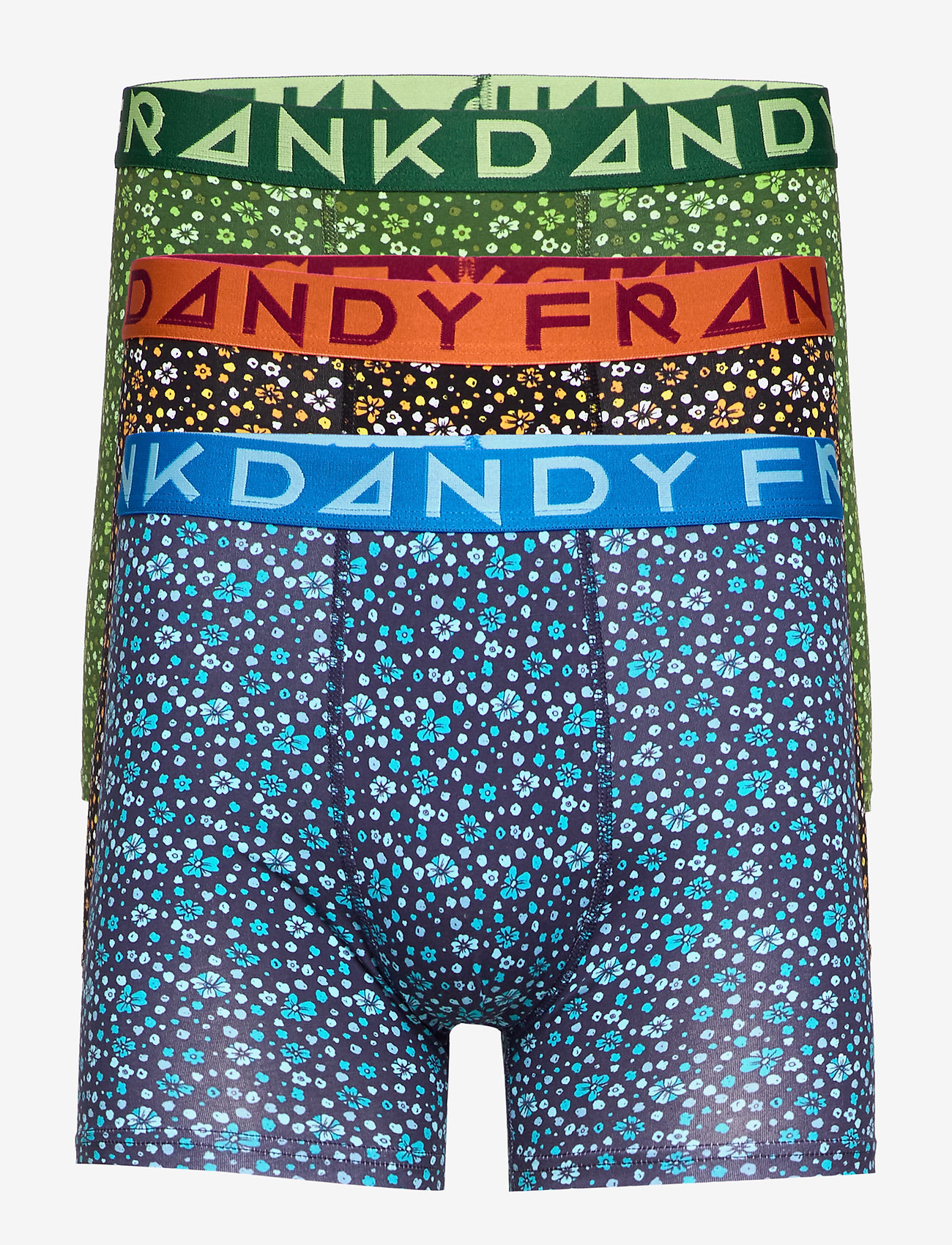 Frank Dandy - 3 Pack Blume Boxer - blue/orange/green - 0