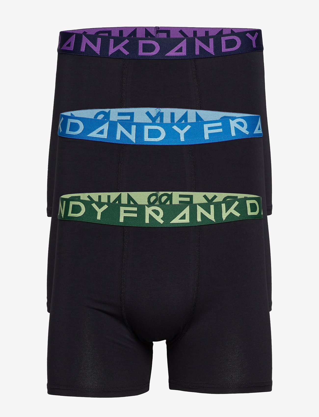 Frank Dandy - 3 Pack Solid Boxer - black/black/black - 0