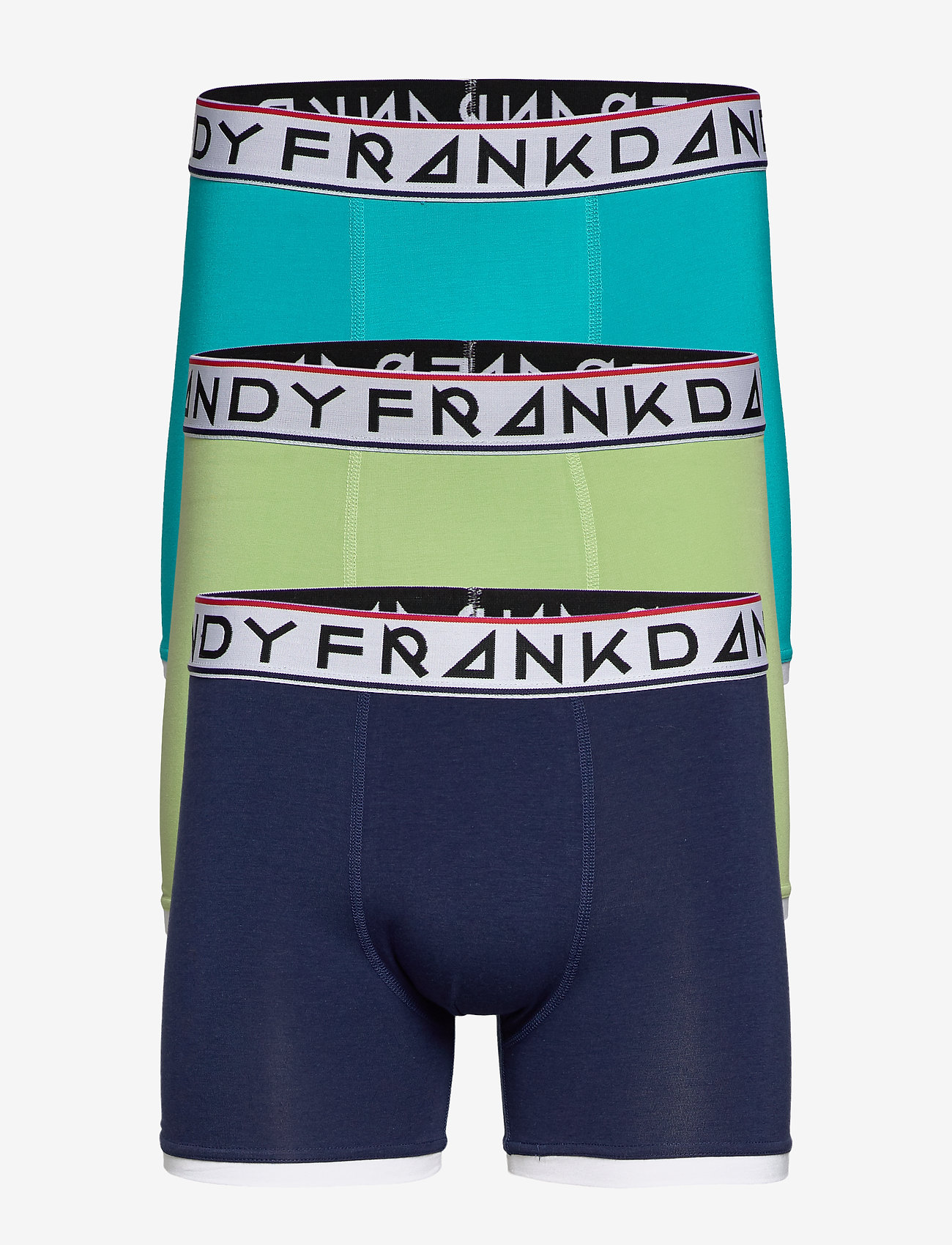 Frank Dandy - 3 Pack St Paul Bamboo Boxer - dk navy/green/dk aqua - 0