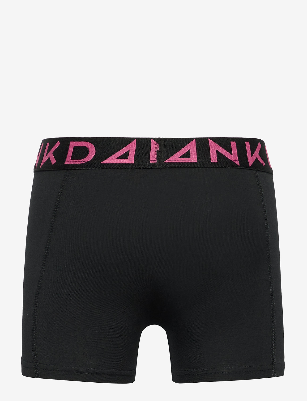Frank Dandy - Boy's Solid Boxer w Black/Pink - black - 1