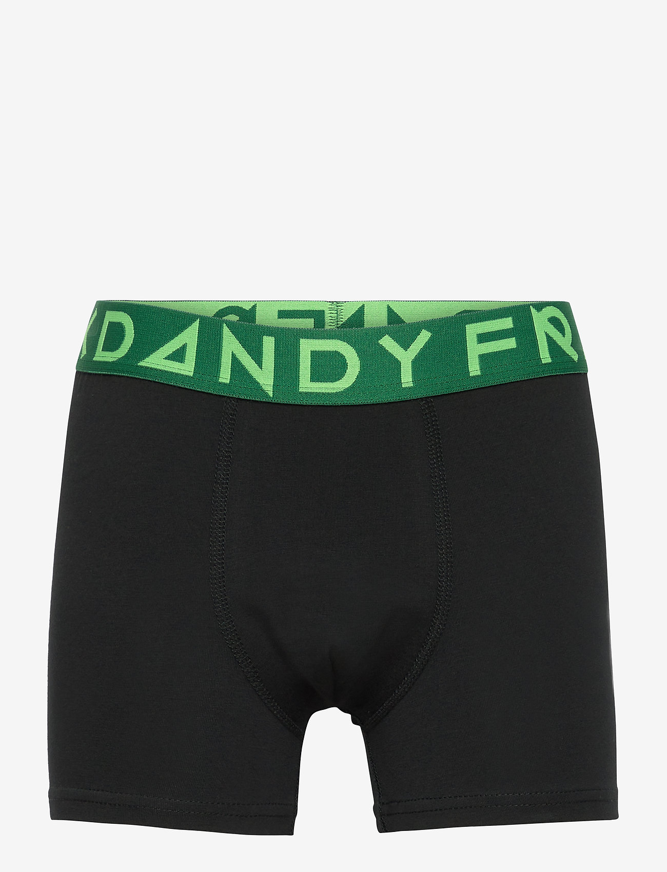 Frank Dandy - Boy's Solid Boxer w DK Green/Green - black - 0