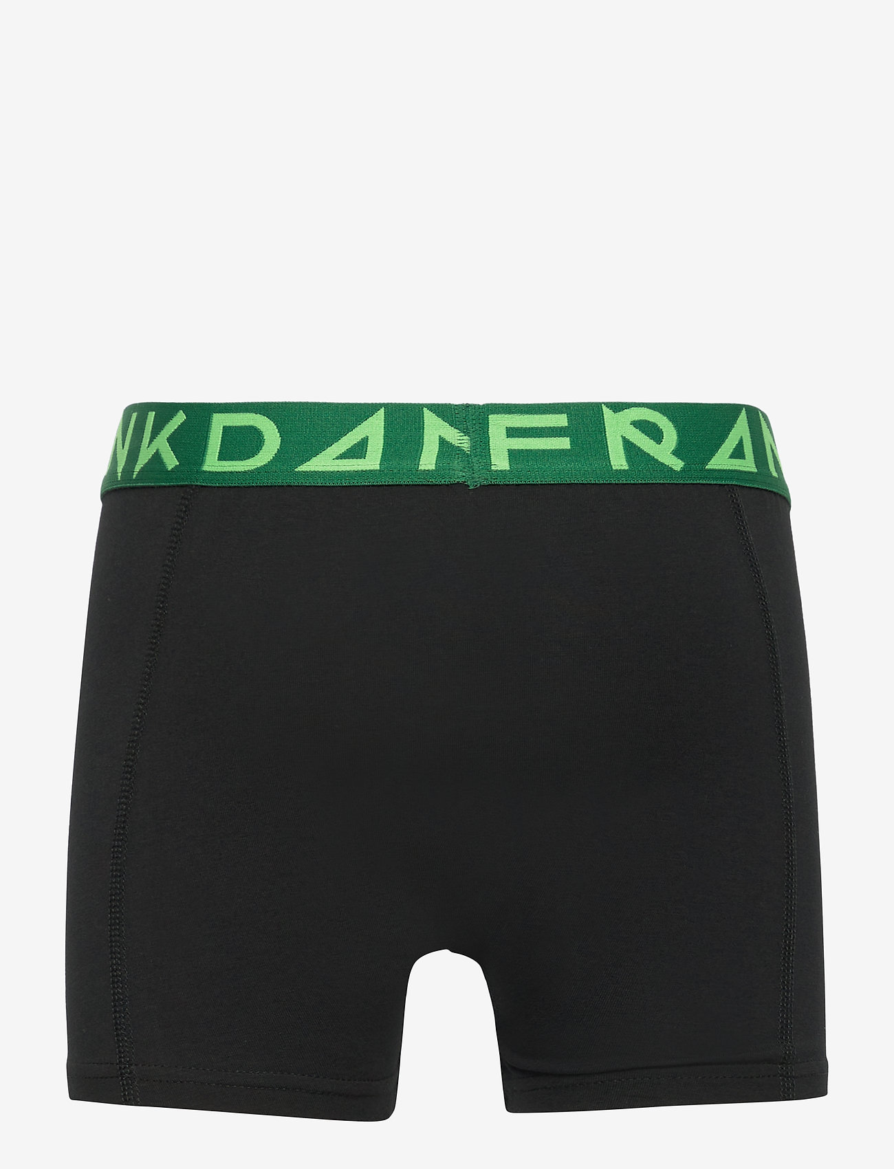 Frank Dandy - Boy's Solid Boxer w DK Green/Green - black - 1