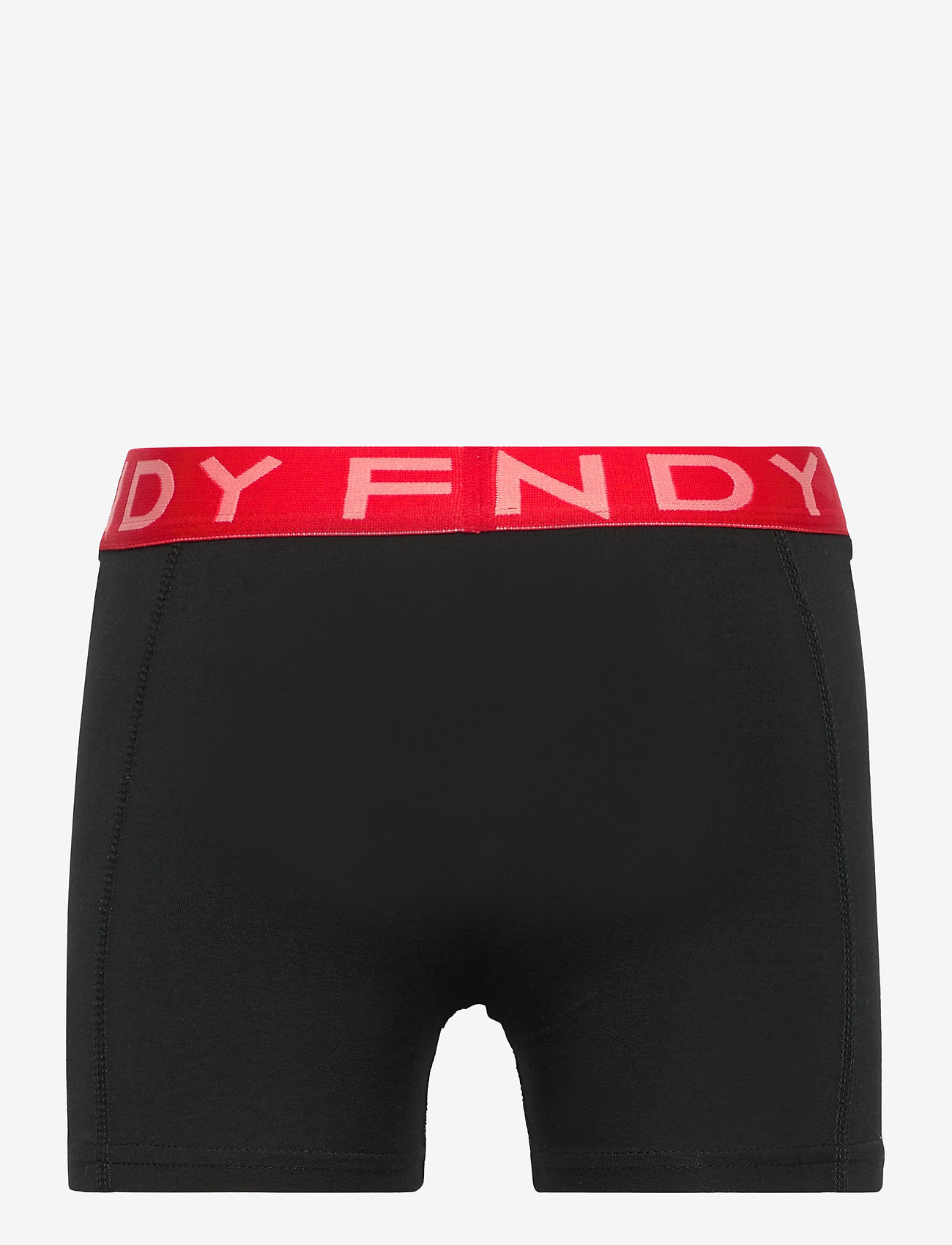 Frank Dandy - Boy's Solid Boxer w Red/Peach - black - 1