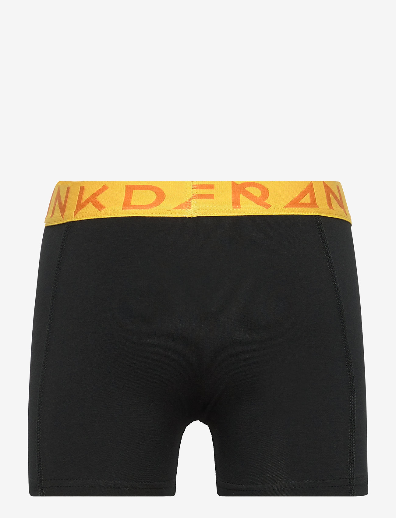 Frank Dandy - Boy's Solid Boxer w Orange - black - 1