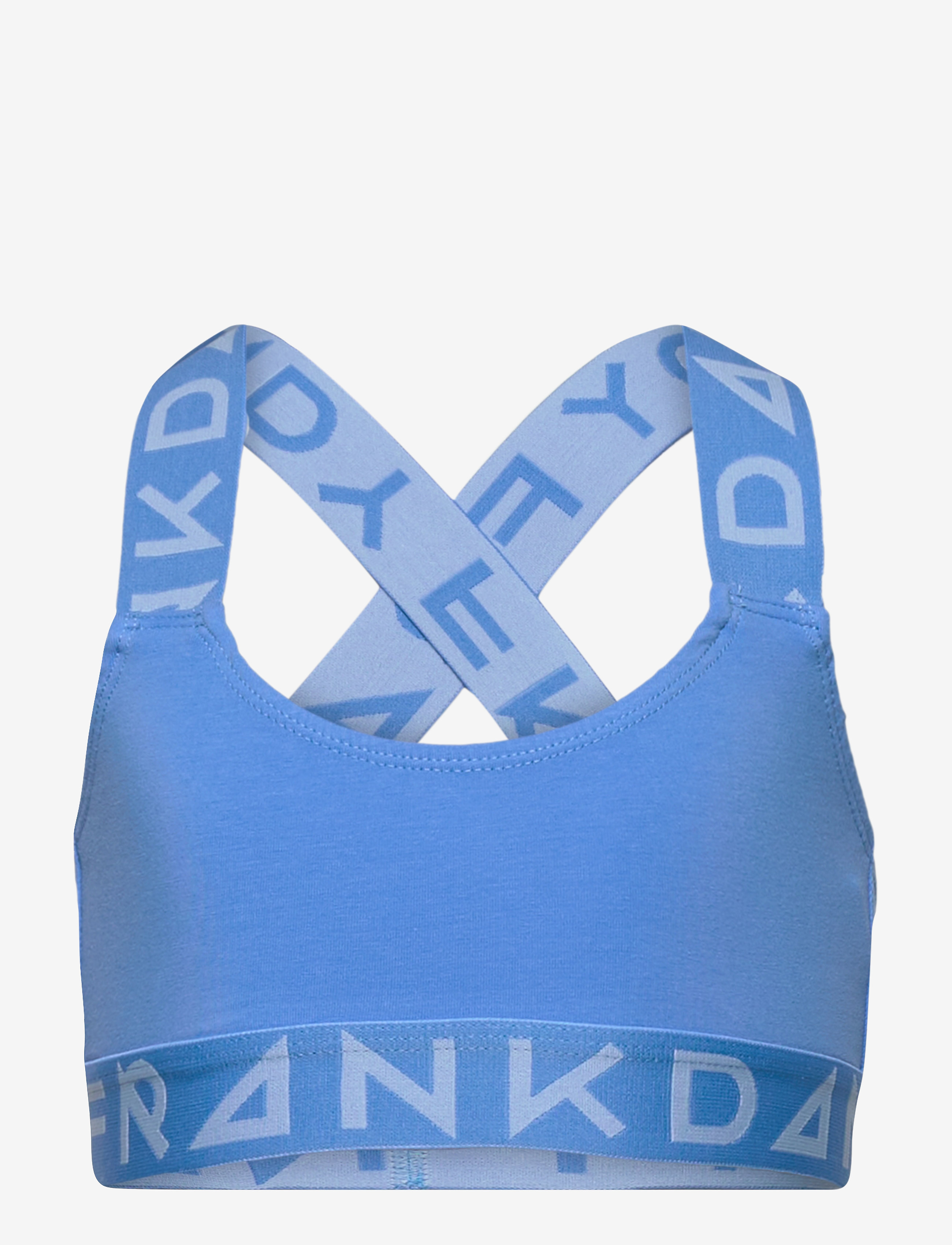 Frank Dandy - Girl's Solid Sports Bra w Blue/Lt Blue - blue - 0
