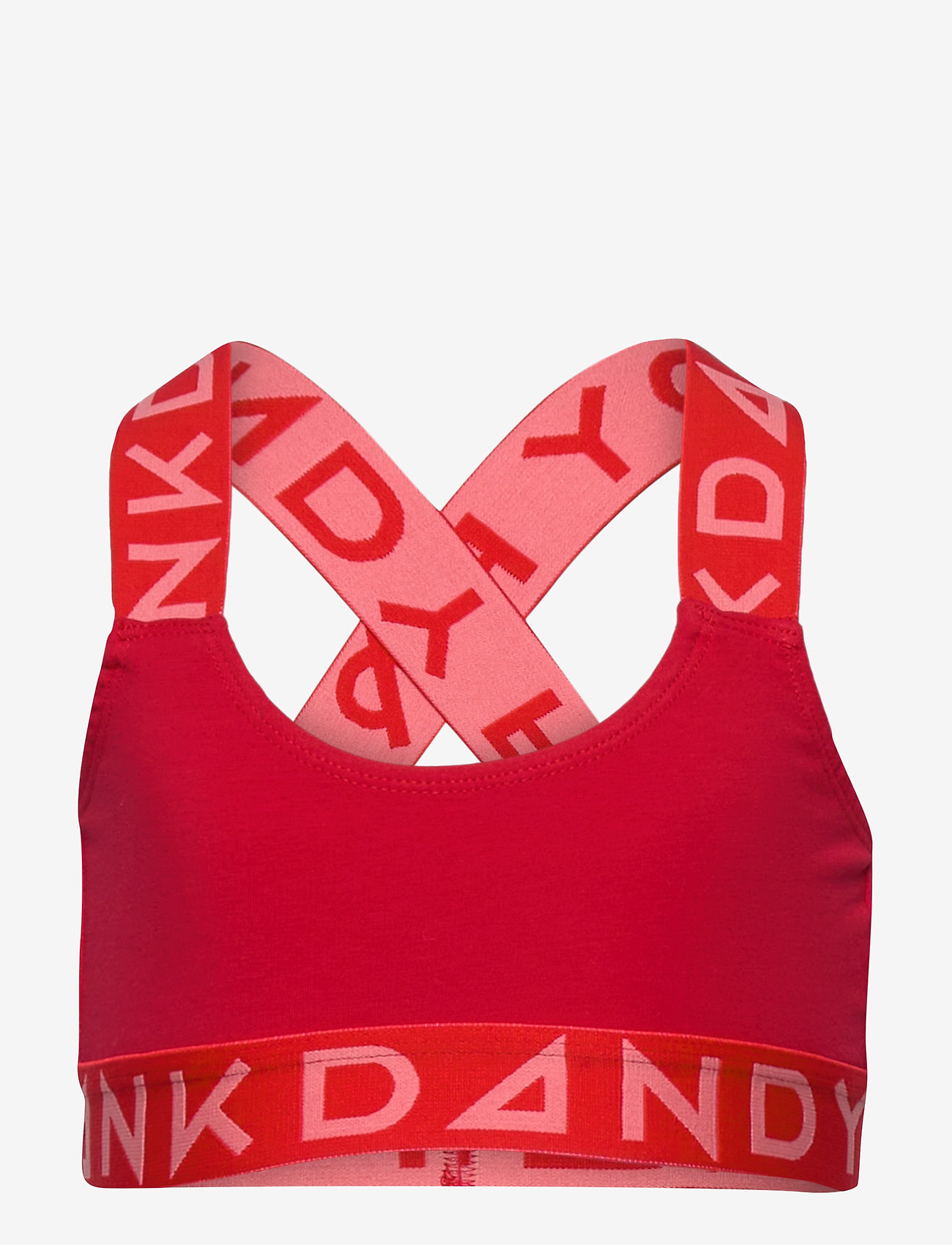 Frank Dandy - Girl's Solid Sports Bra w Red/Peach - red - 0