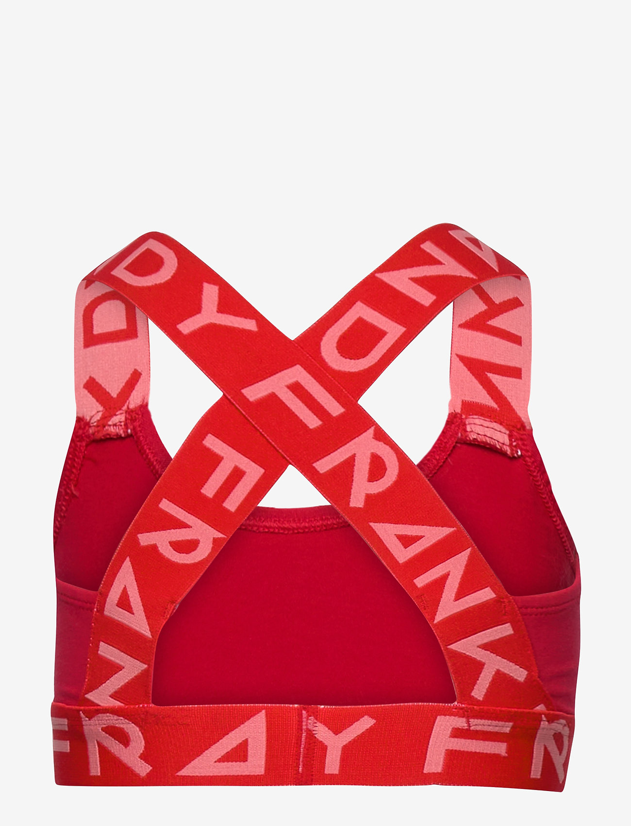 Frank Dandy - Girl's Solid Sports Bra w Red/Peach - red - 1