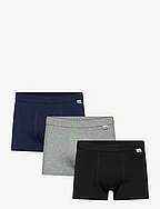 3-P Bamboo Trunk - BLACK/DARK NAVY/GREY MELANGE