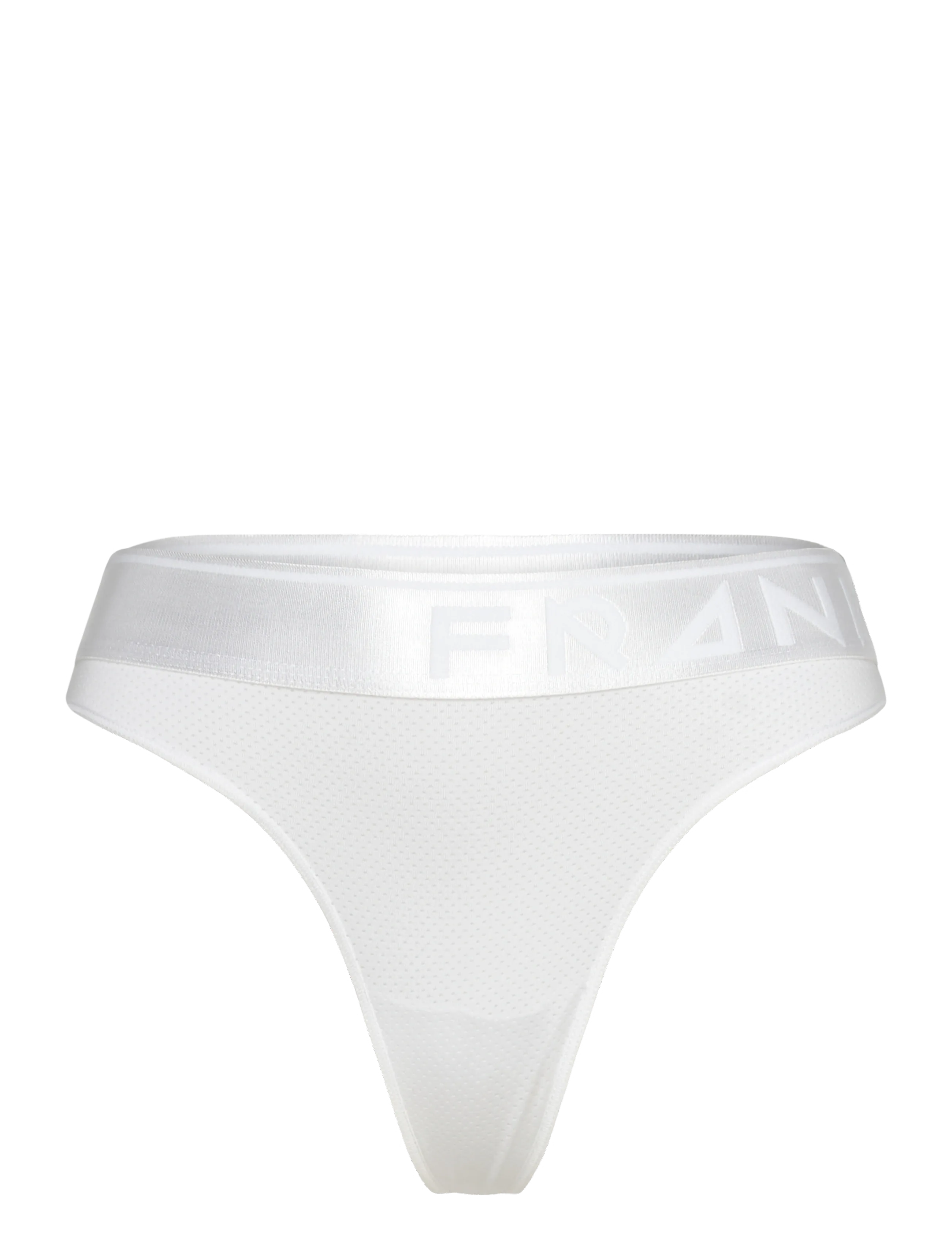 FRANK DANDY Damen's Legend Mesh Stringtanga Weiß - XS - Damen