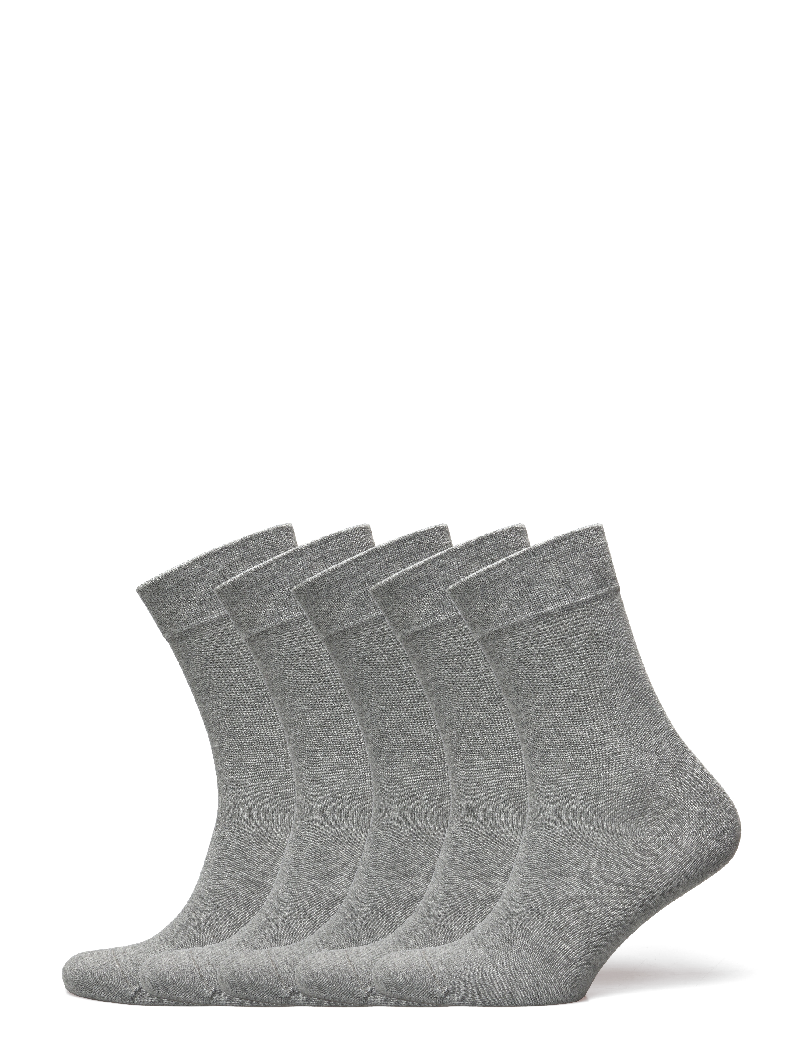 Frank Dandy Bamboo Solid Crew Sock - Strømper - GREY MELANGE / grey
