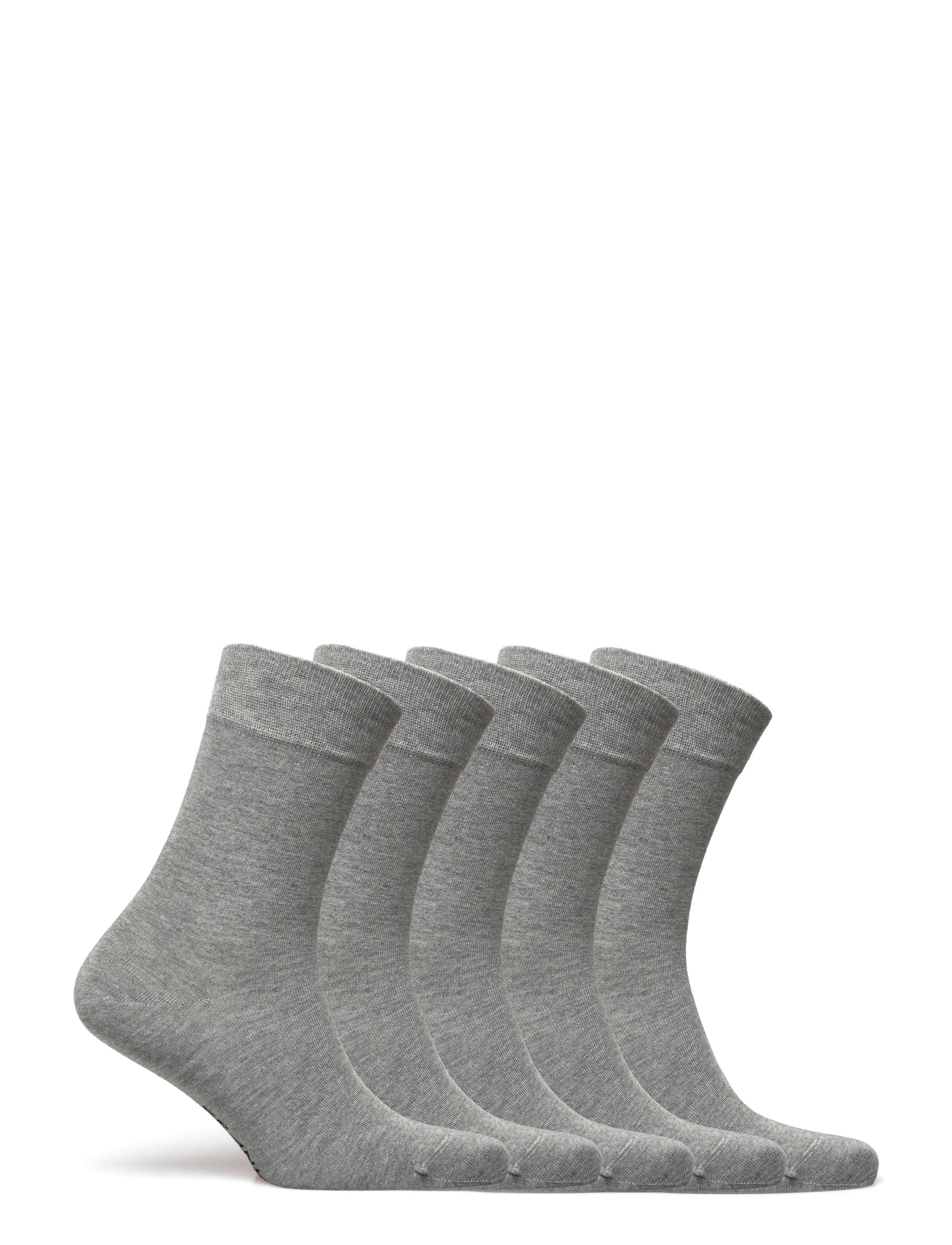 Frank Dandy - Bamboo Solid Crew Sock - crew socks - grey melange - 1