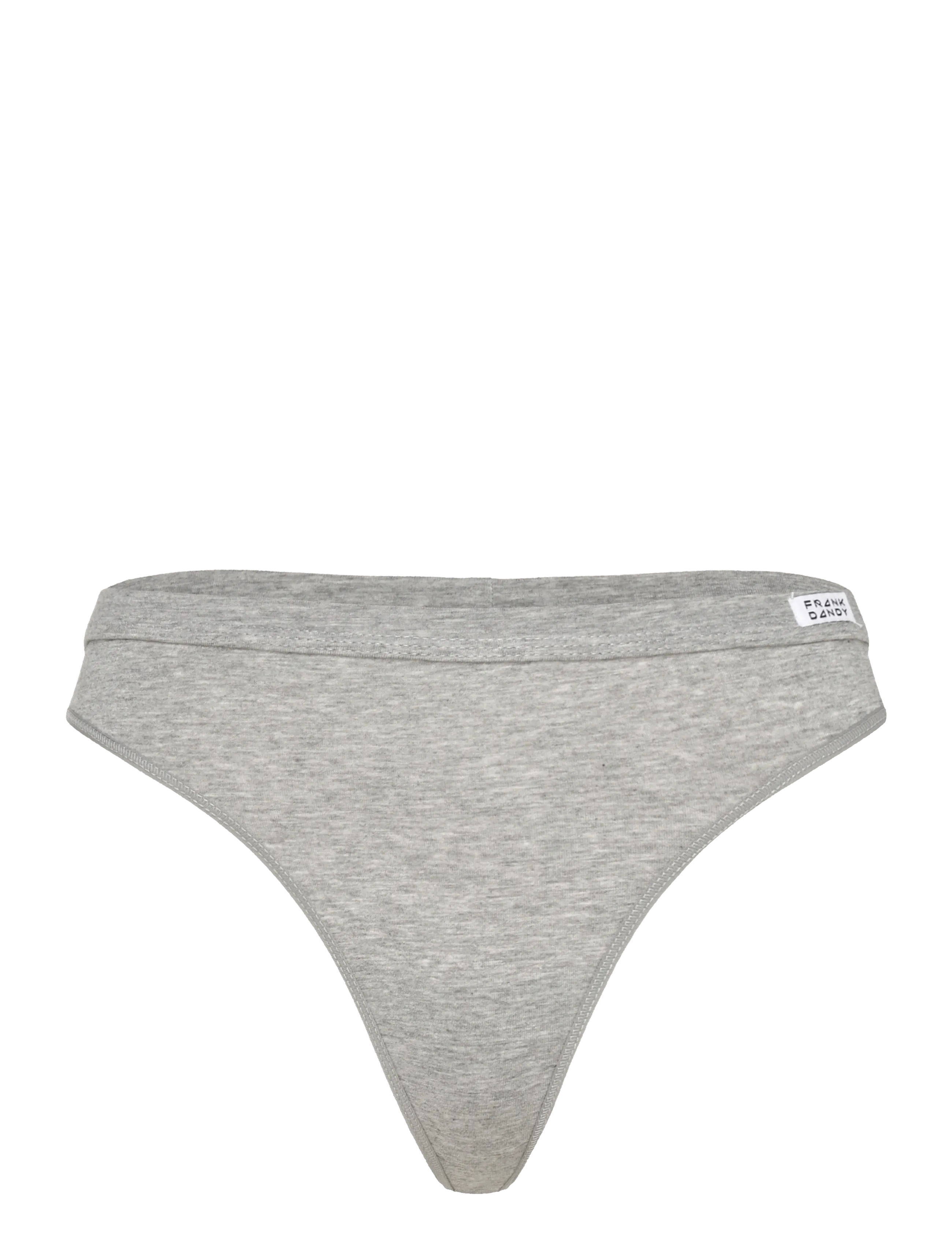 Frank Dandy Women's Bamboo Legend Thong - Slips - GREY MELANGE / grey