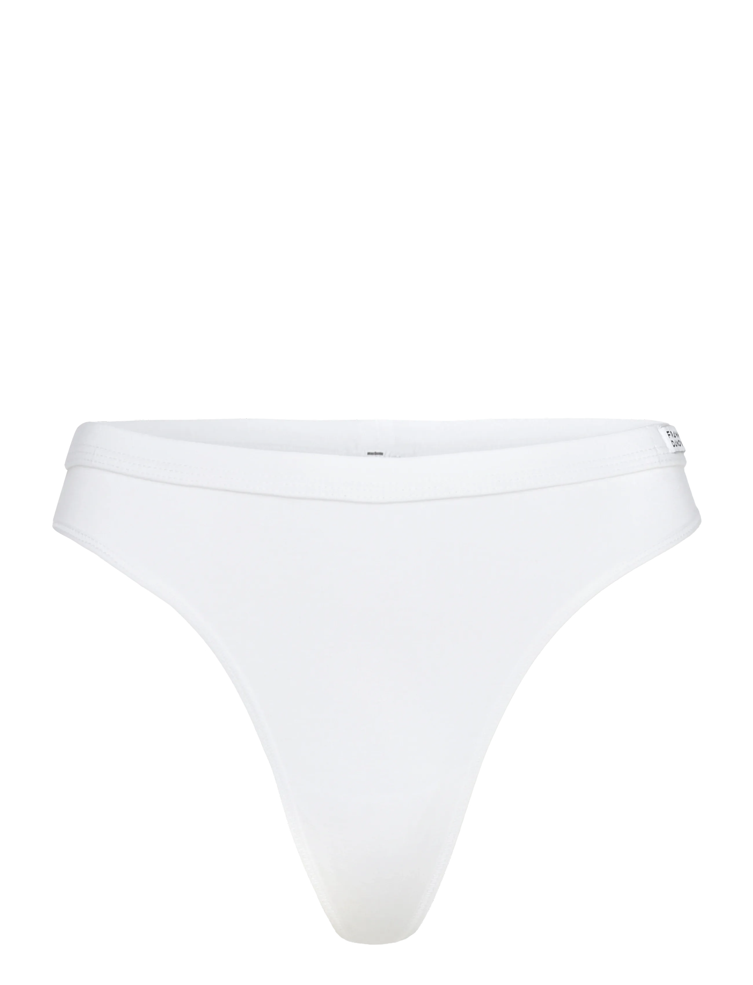 FRANK DANDY Damen's Bamboo Legend Stringtanga Weiß - XS - Damen