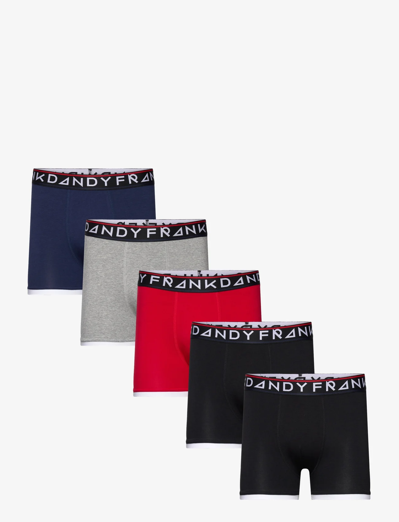 Frank Dandy - 5-P St Paul Bamboo Boxer - trunks - black/black/navy/grey melange/red - 0