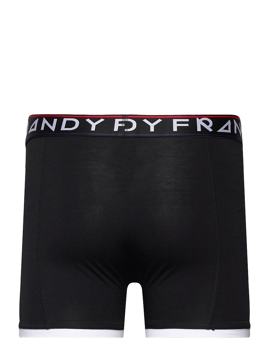 Frank Dandy - 5-P St Paul Bamboo Boxer - unterhosen im multipack - black/black/navy/grey melange/red - 2