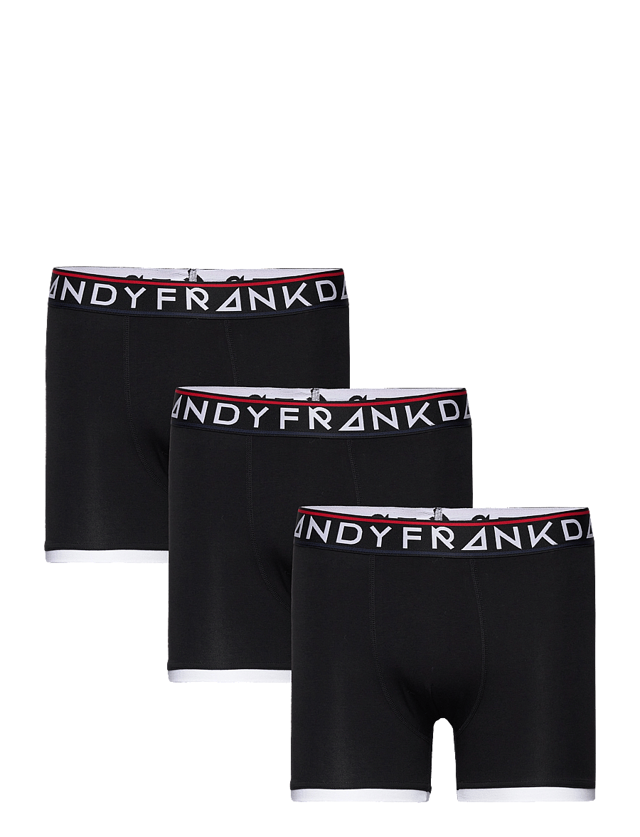 Frank Dandy - 3-P St Paul Bamboo Boxer - multipakk aluspüksid - black - 0