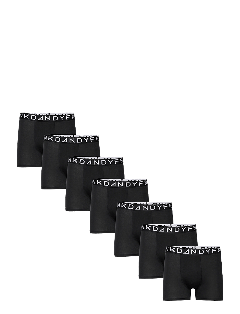 Frank Dandy - 7-P Solid Tencel Boxer - aluspükste mitmikpakk - black - 0