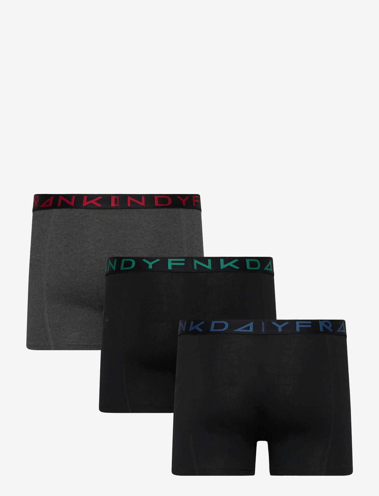 Frank Dandy - 3-P Patch Organic Boxer - blackgreen/blackred/blackblue - 1