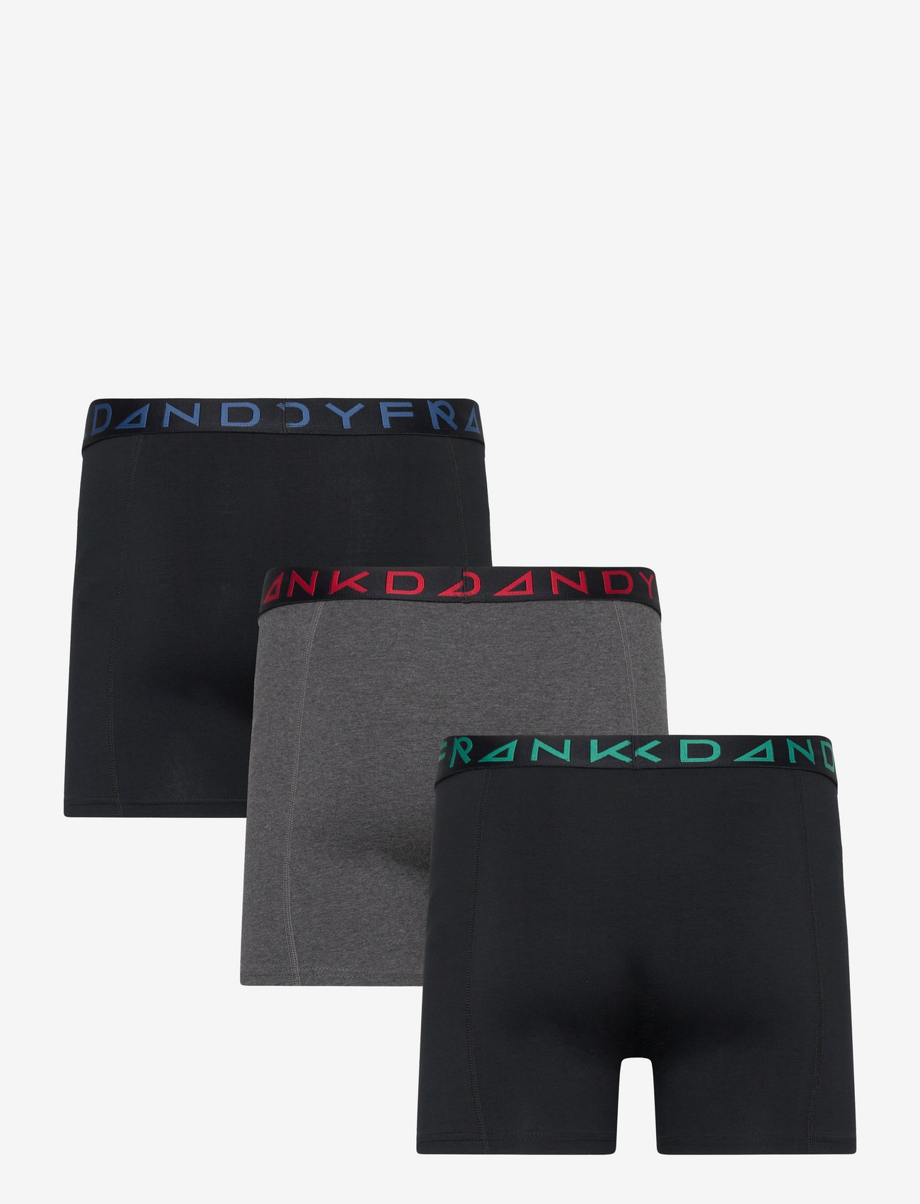 Frank Dandy - 3-P Patch Organic Boxer - blackgreen/blackred/blackblue - 1