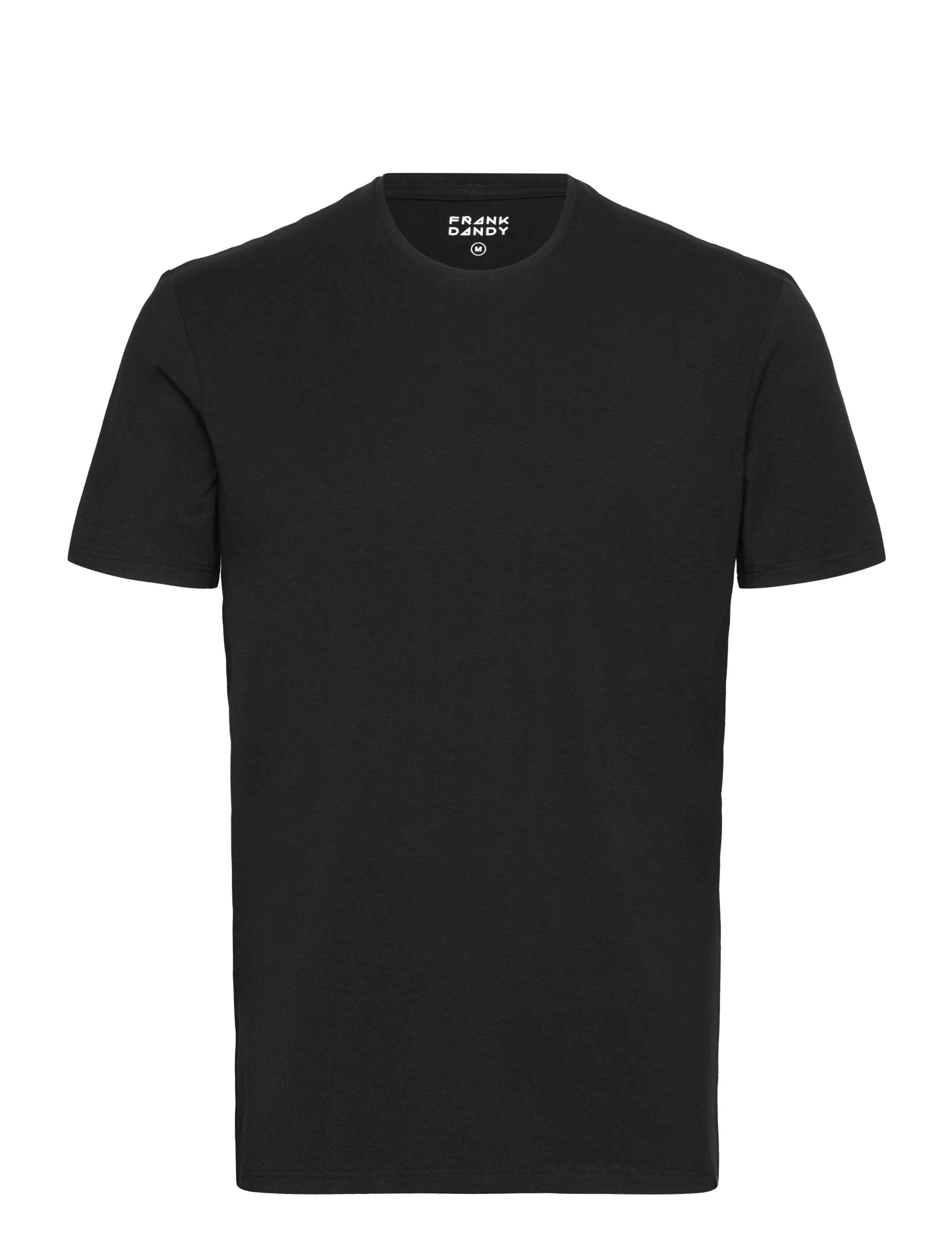Frank Dandy Bamboo Tee, L, Black, T-Shirts > Kortærmede, Herre
