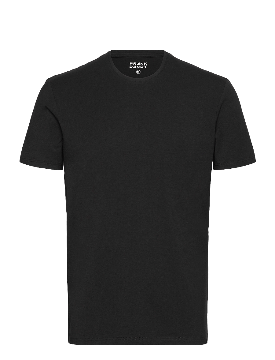 Frank Dandy - Bamboo Tee - kurzärmelige t-shirts - black - 0
