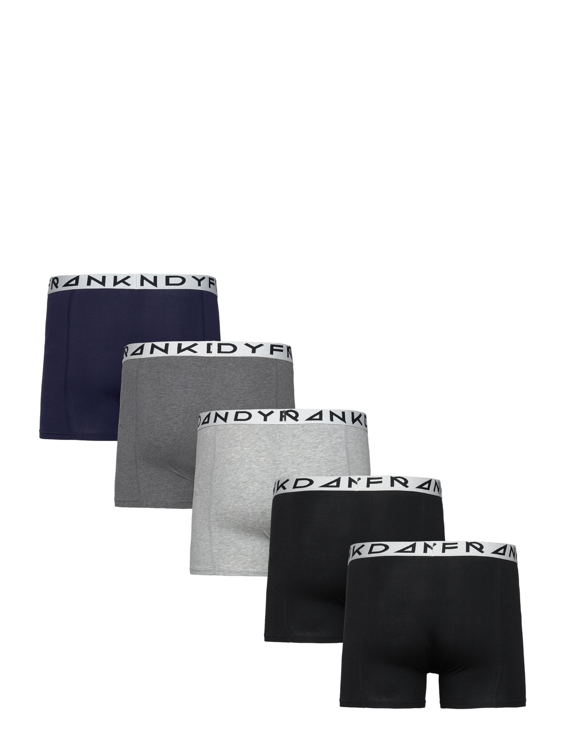 Frank Dandy - BO.5p Reverse boxer - multipack kalsonger - black/dk grey/blue/grey - 1