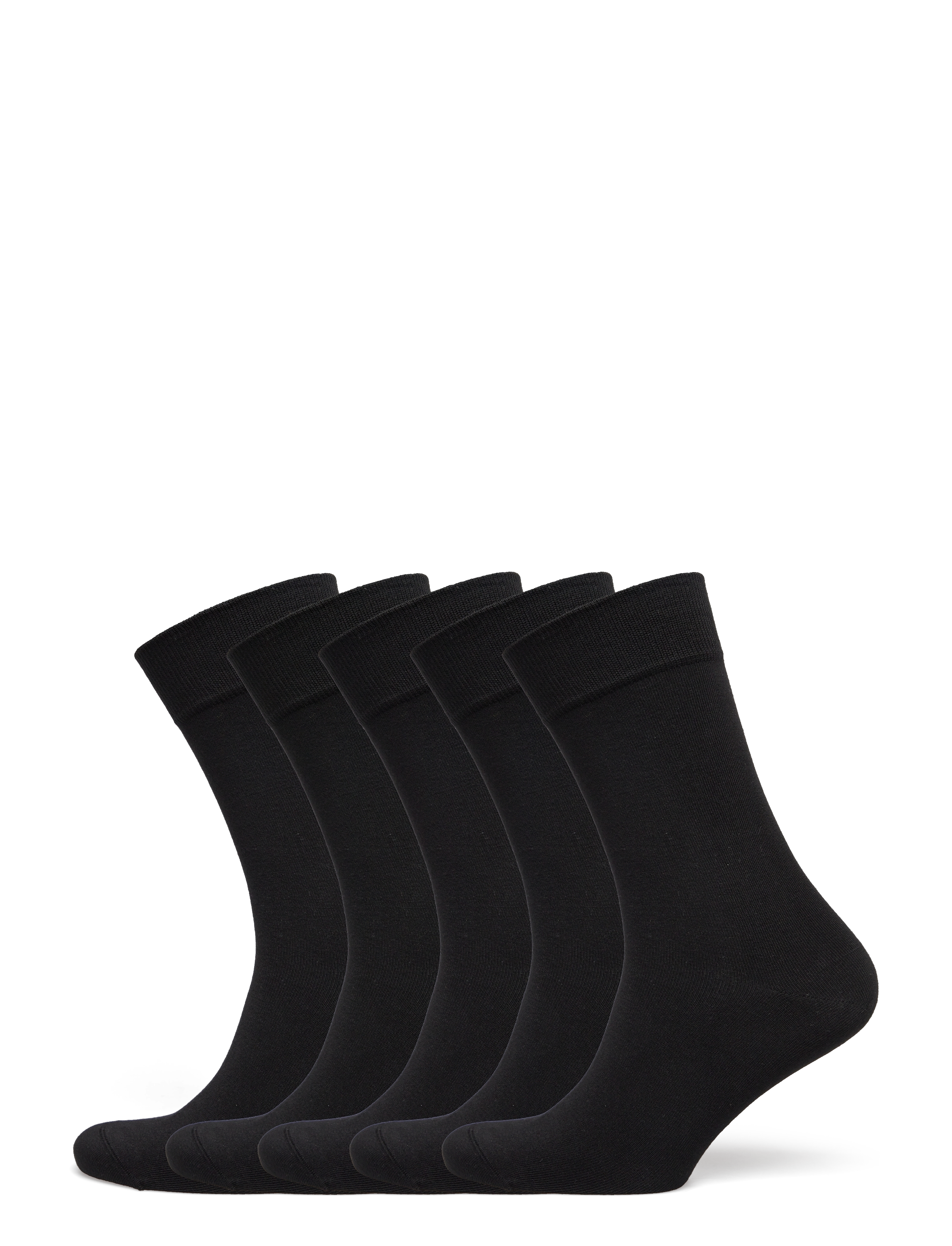 Frank Dandy Bamboo Solid Crew Sock - Strømper - BLACK / black