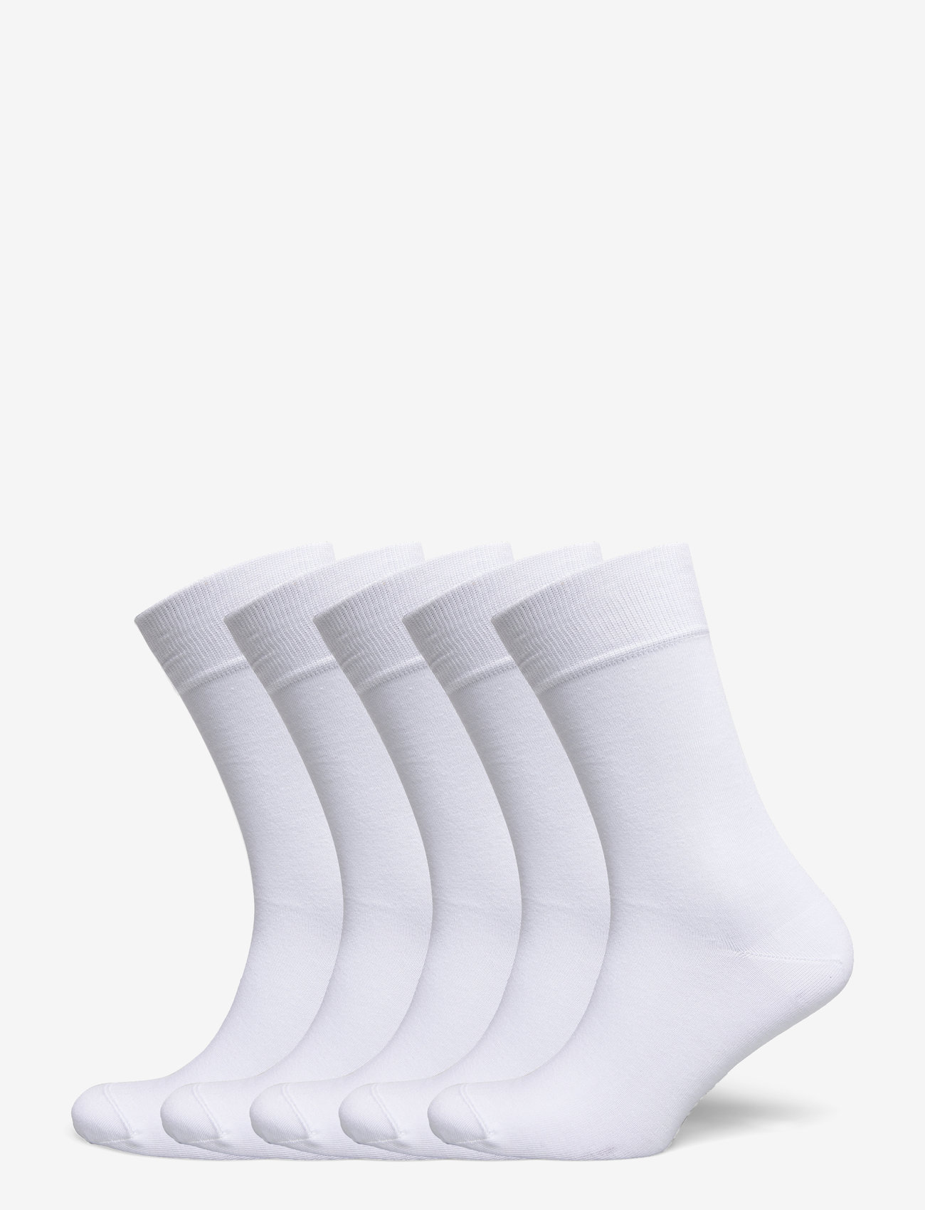 Frank Dandy - Bamboo Solid Crew Sock - sokker - white - 0