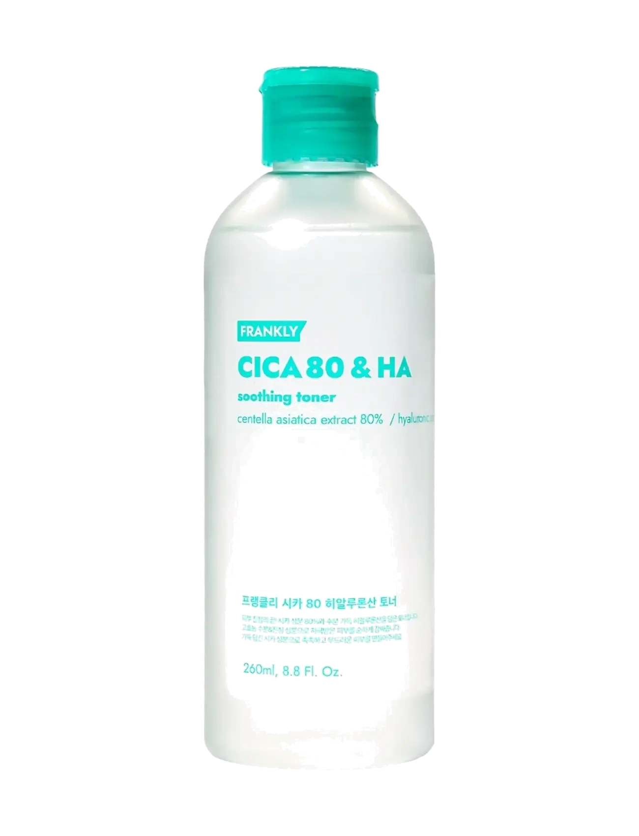 Frankly Frankly - Cica 80% & Hyaluronic Acid Toner (260 ml.) - Nyheder - CLEAR / undefined