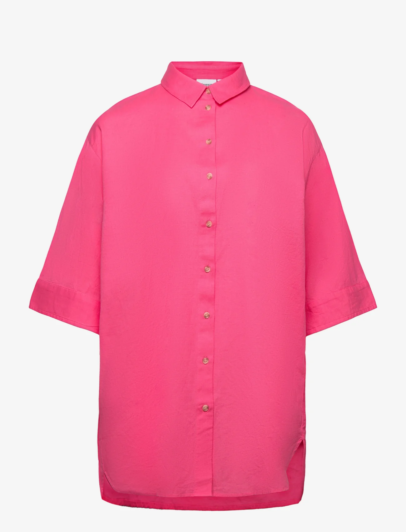 Fransa Curve - FPMADDIE SH 1 - kortärmade skjortor - camellia rose - 0