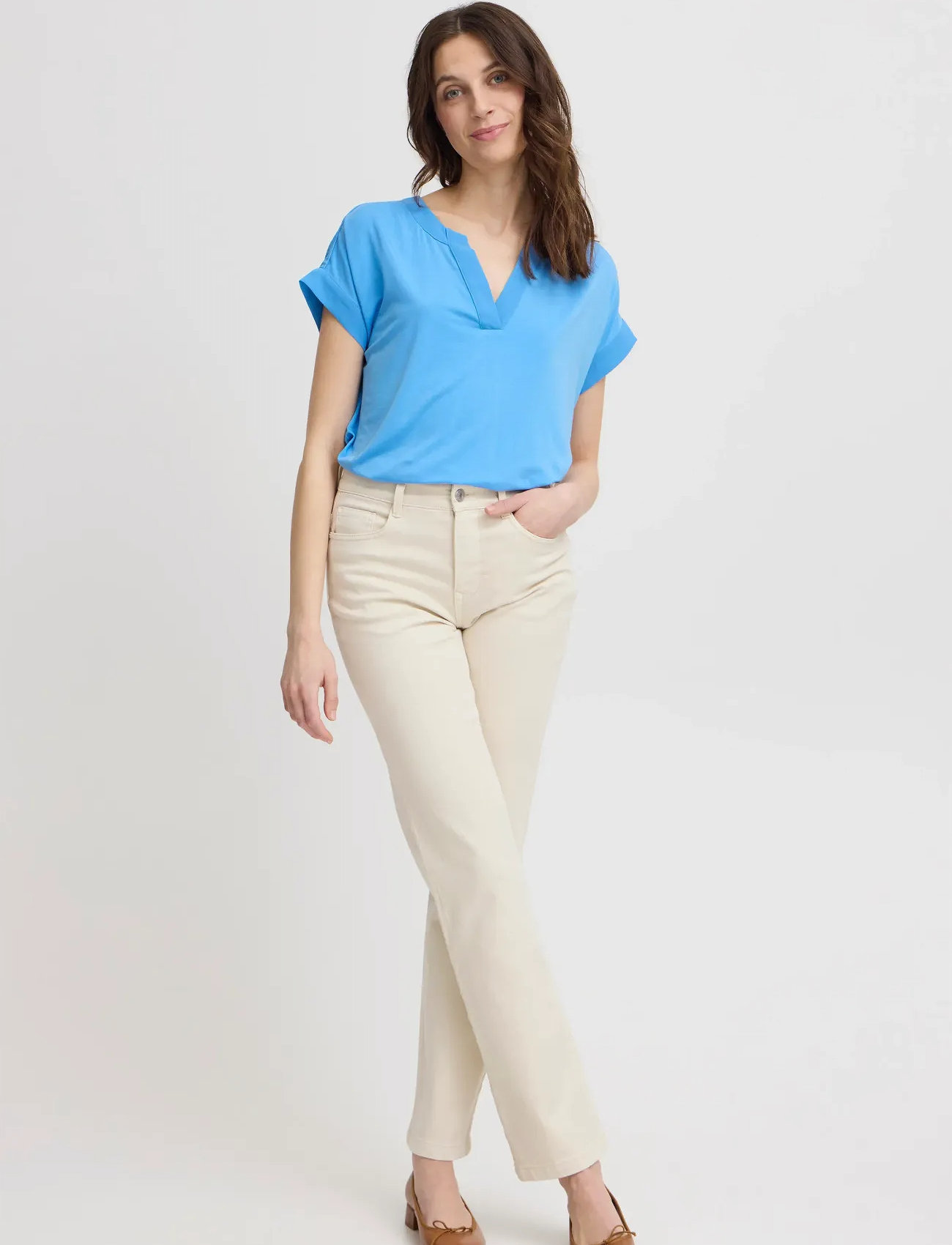 Fransa Frliv Tee 1 - Navy - XS 2