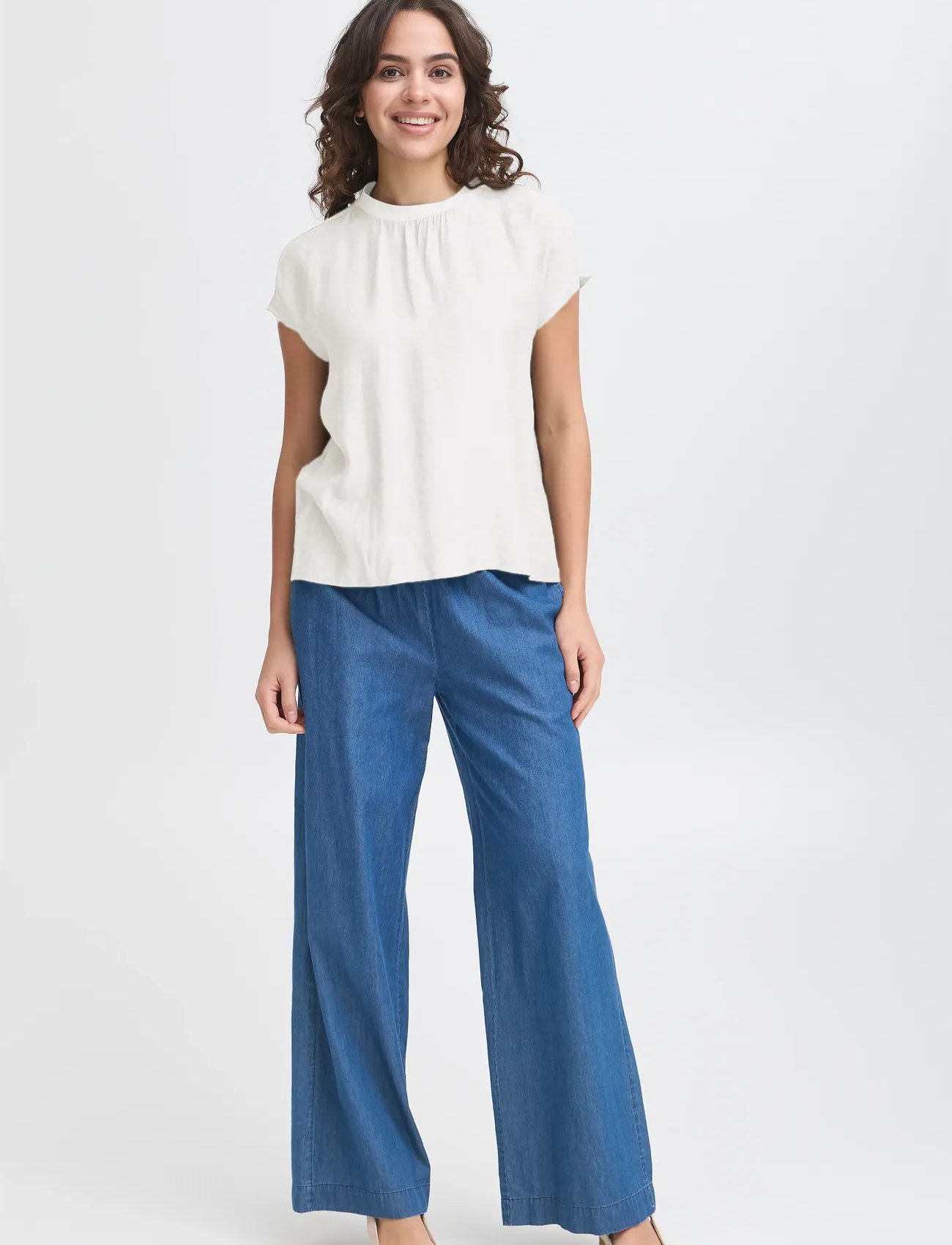 Fransa Frariana Bl 8 - Cream - XL